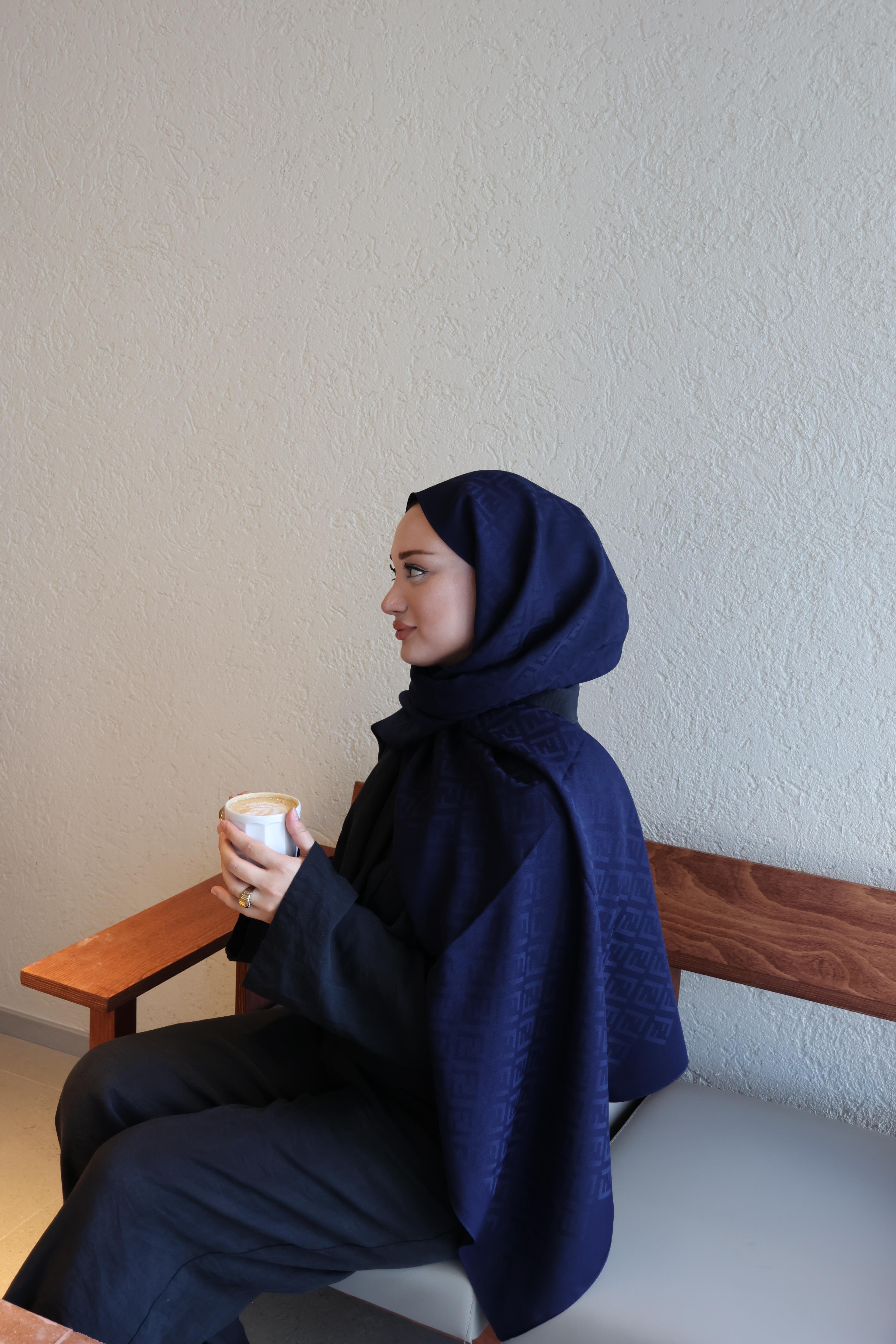 Şalland F Desen Yün Kaşmir Şal LacivertFDSNYUNKASMIRSAL1000Şalland