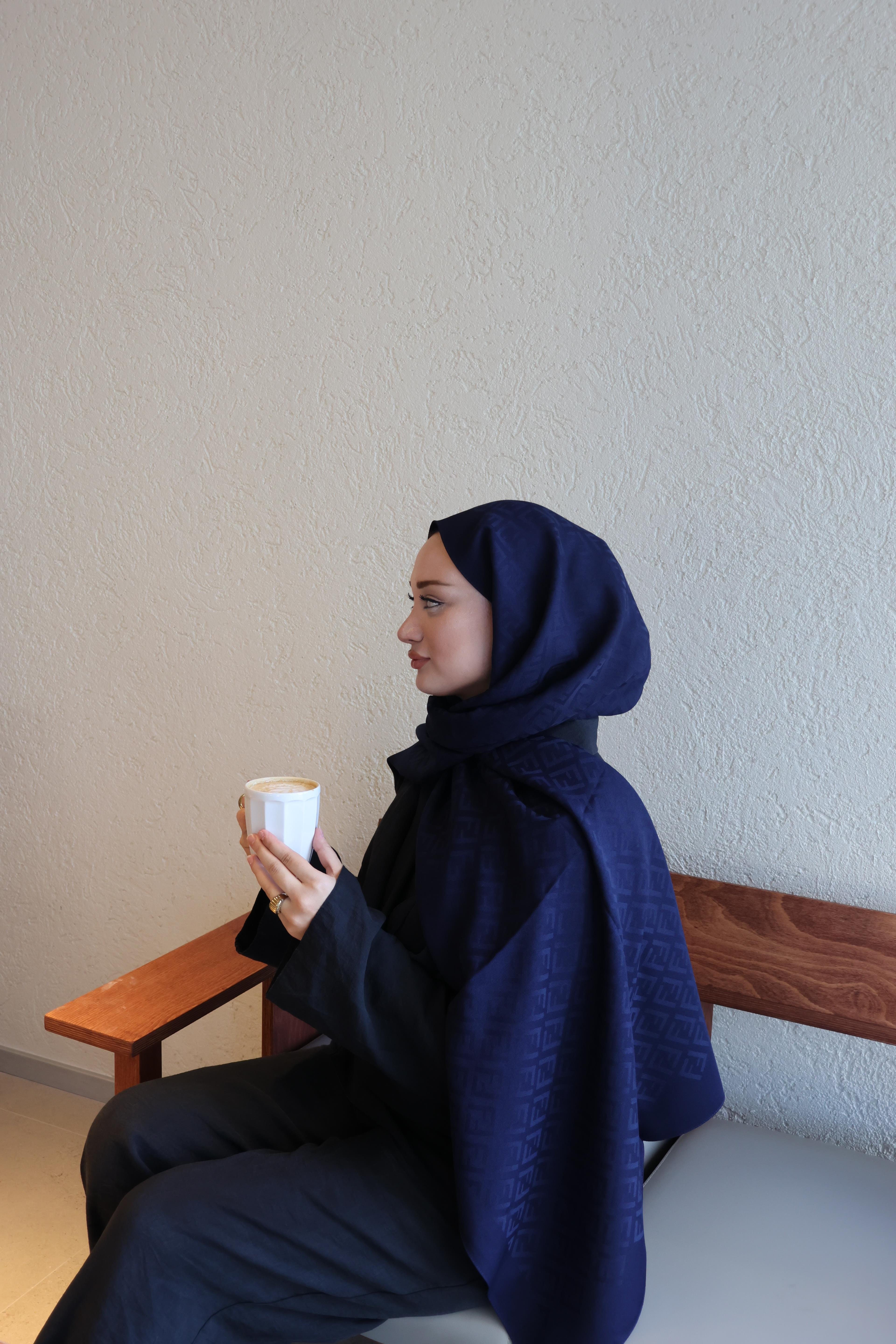 Şalland F Desen Yün Kaşmir Şal LacivertFDSNYUNKASMIRSAL1000Şalland