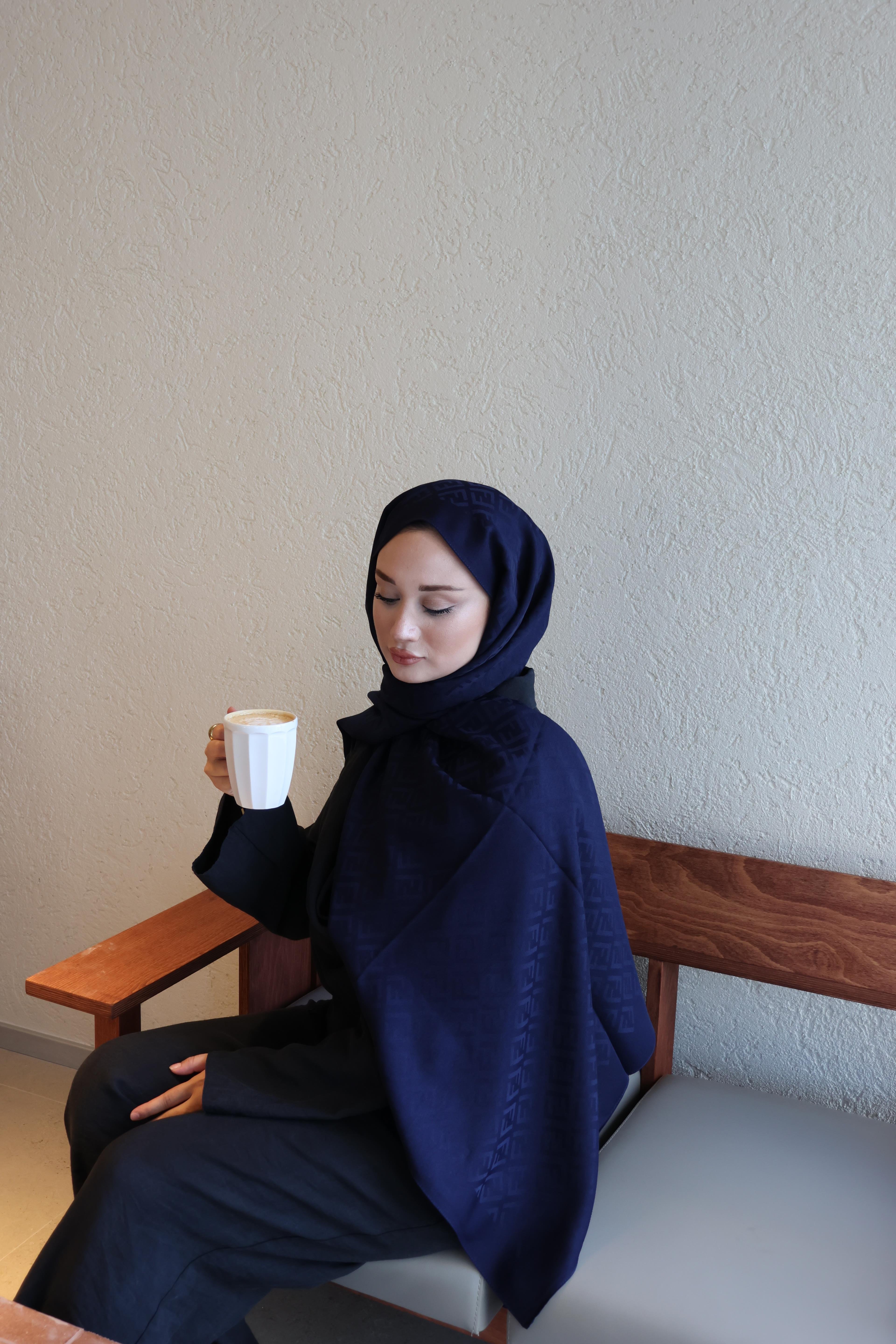 Şalland F Desen Yün Kaşmir Şal LacivertFDSNYUNKASMIRSAL1000Şalland