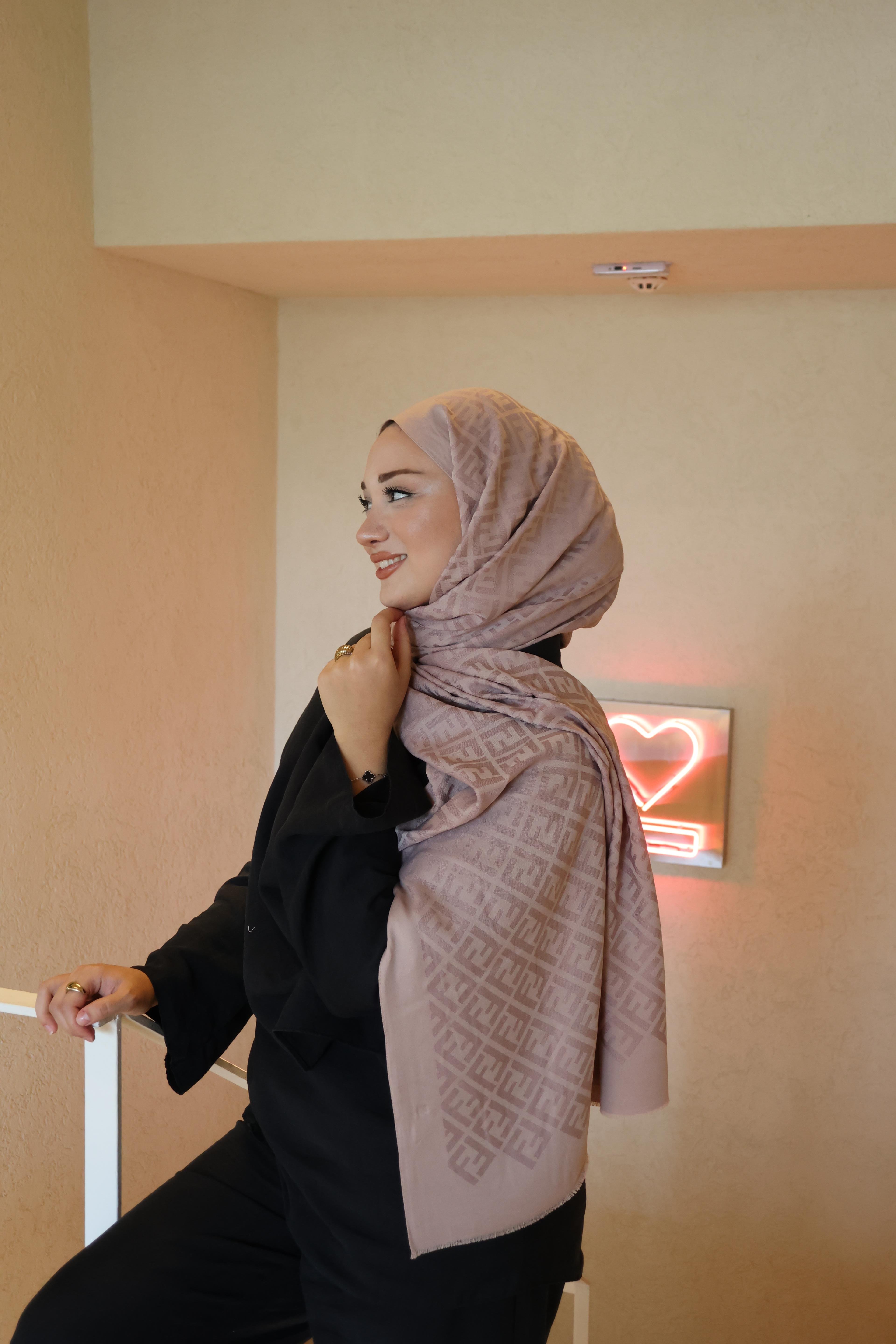 Şalland F Desen Yün Kaşmir Şal PudraFDSNYUNKASMIRSAL1000Şalland