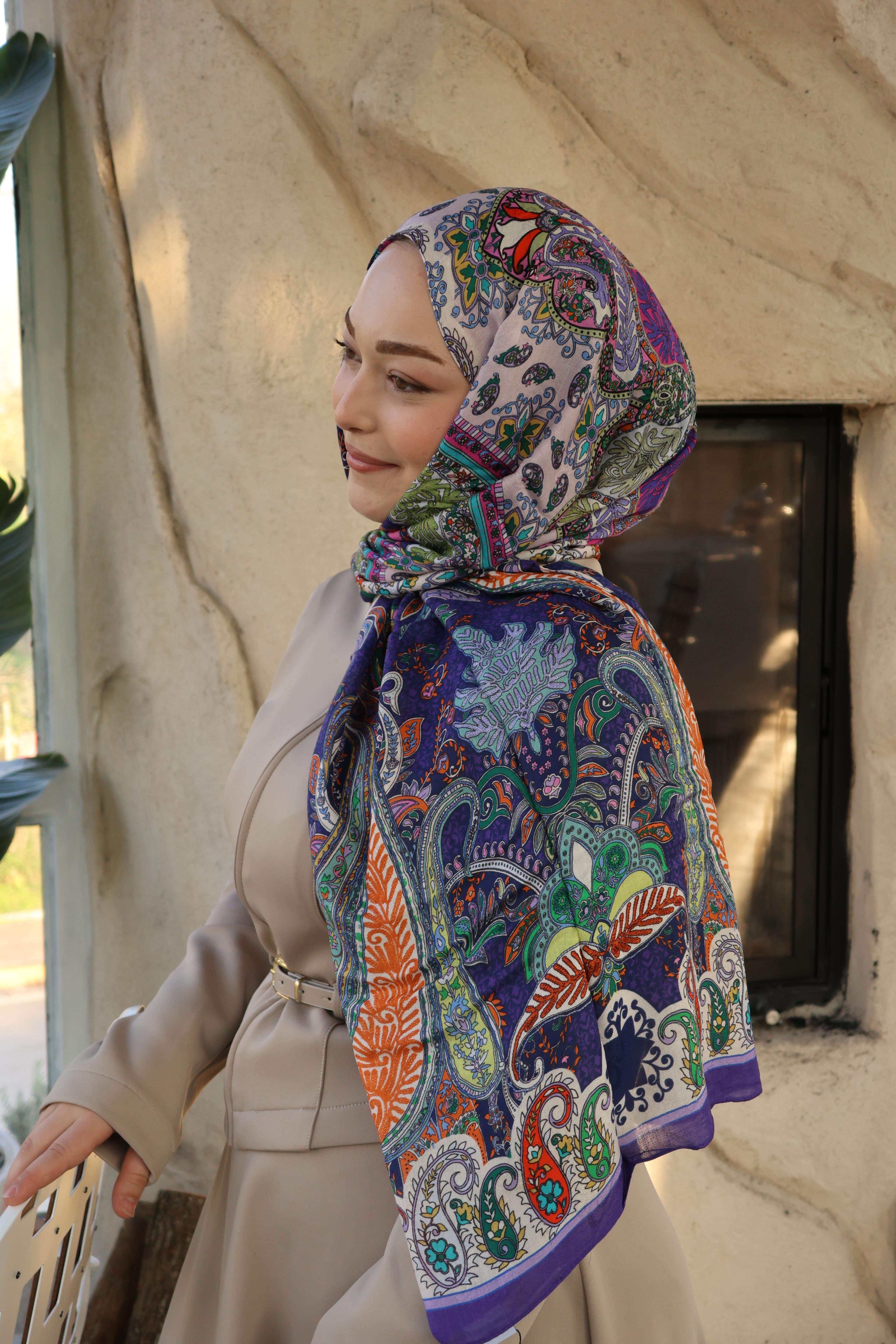 Salland İpek Kaşmir Etnik Desen Şal SALLANDIPEKKSMRSAL4016ŞALLAND