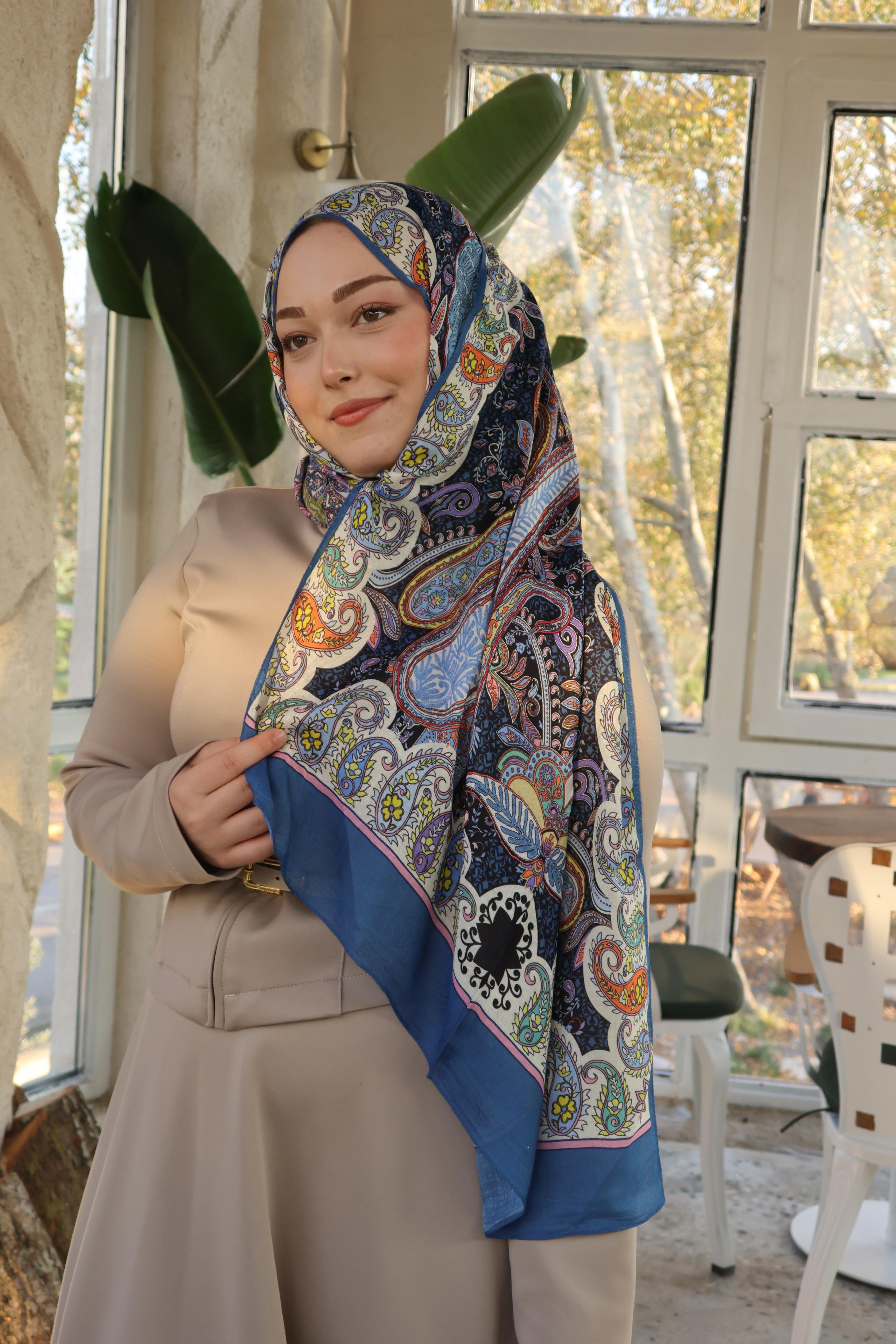 Salland İpek Kaşmir Etnik Desen Şal SALLANDIPEKKSMRSAL4014ŞALLAND