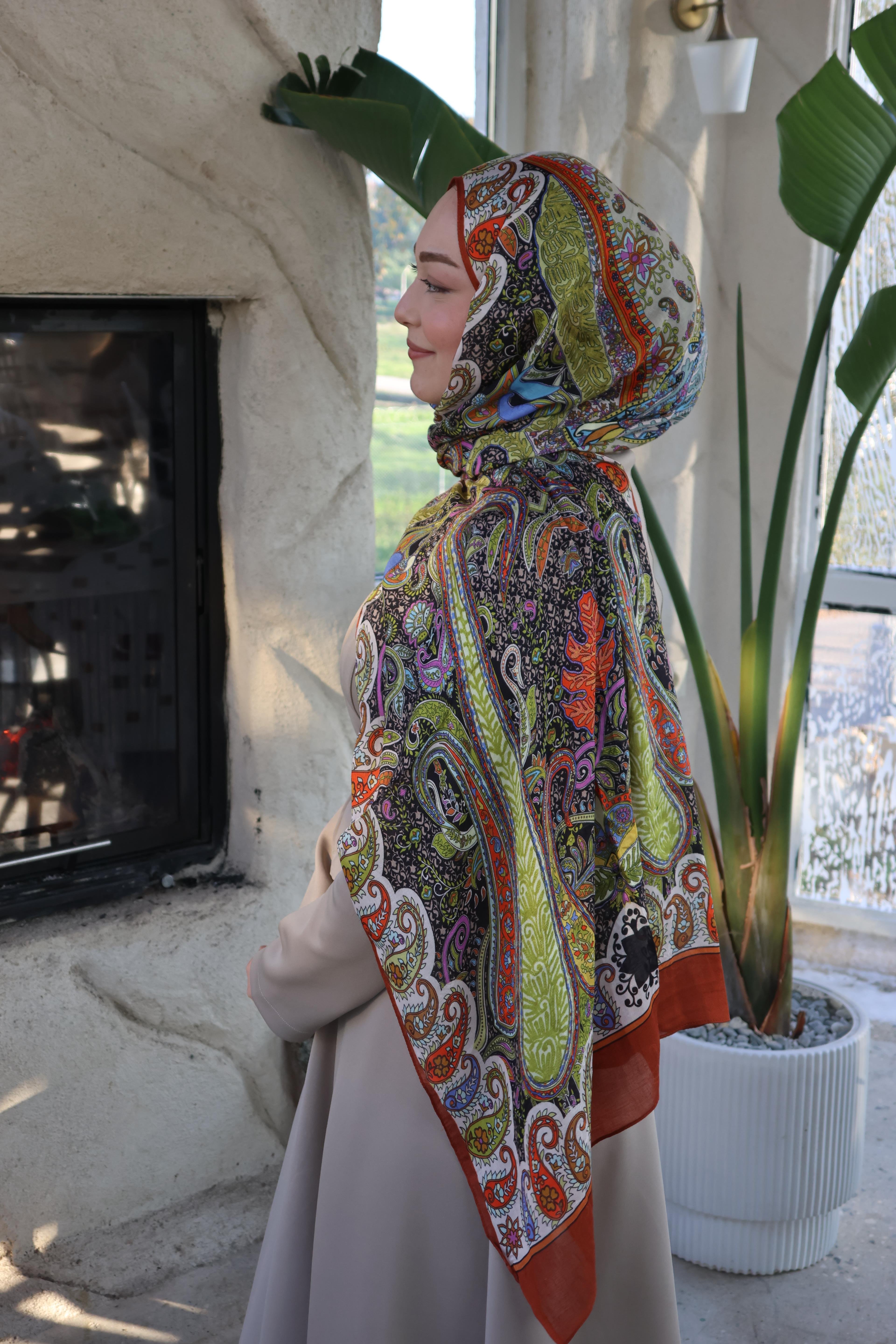 Salland İpek Kaşmir Etnik Desen Şal SALLANDIPEKKSMRSAL4011ŞALLAND