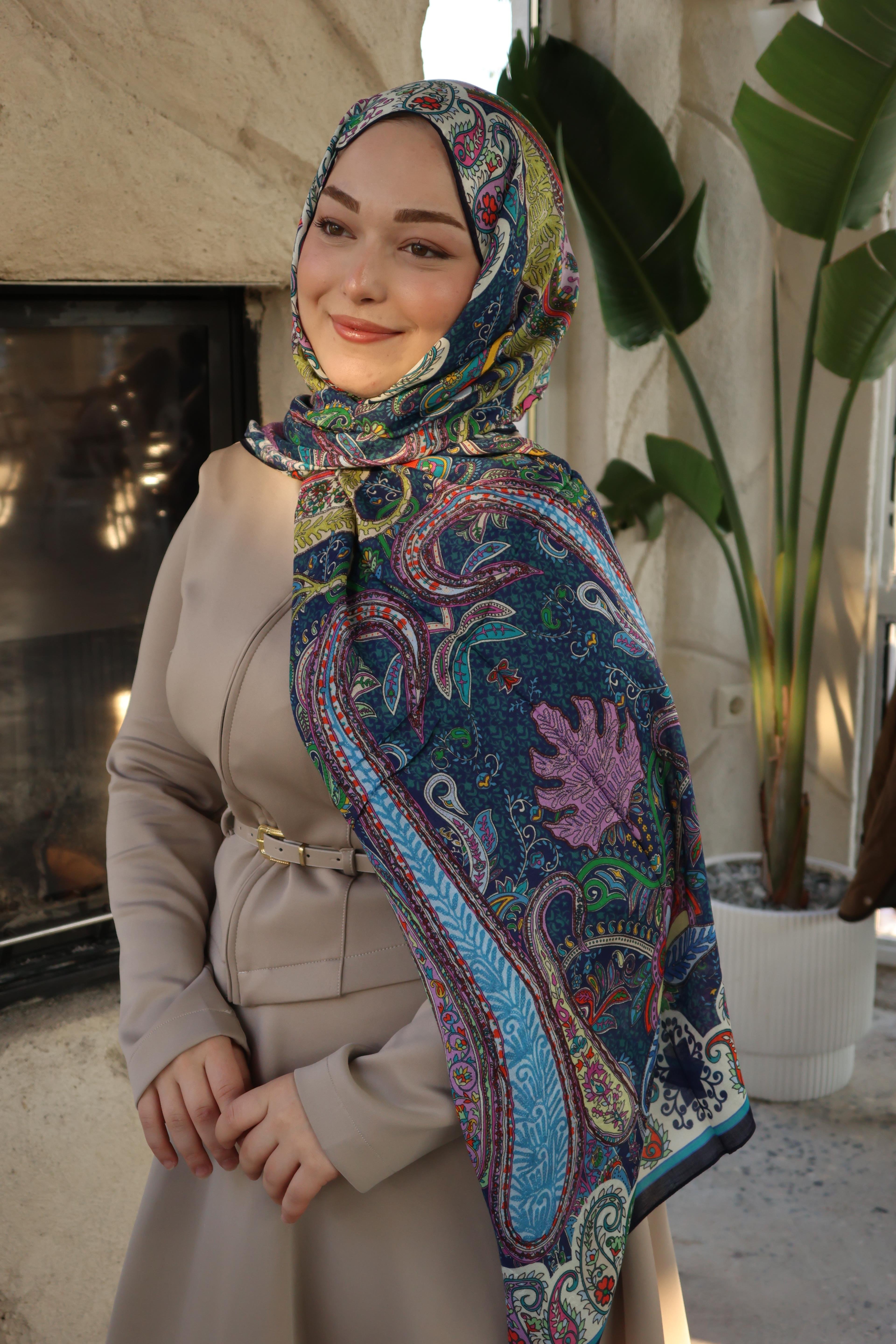 Salland İpek Kaşmir Etnik Desen Şal SALLANDIPEKKSMRSAL4000ŞALLAND