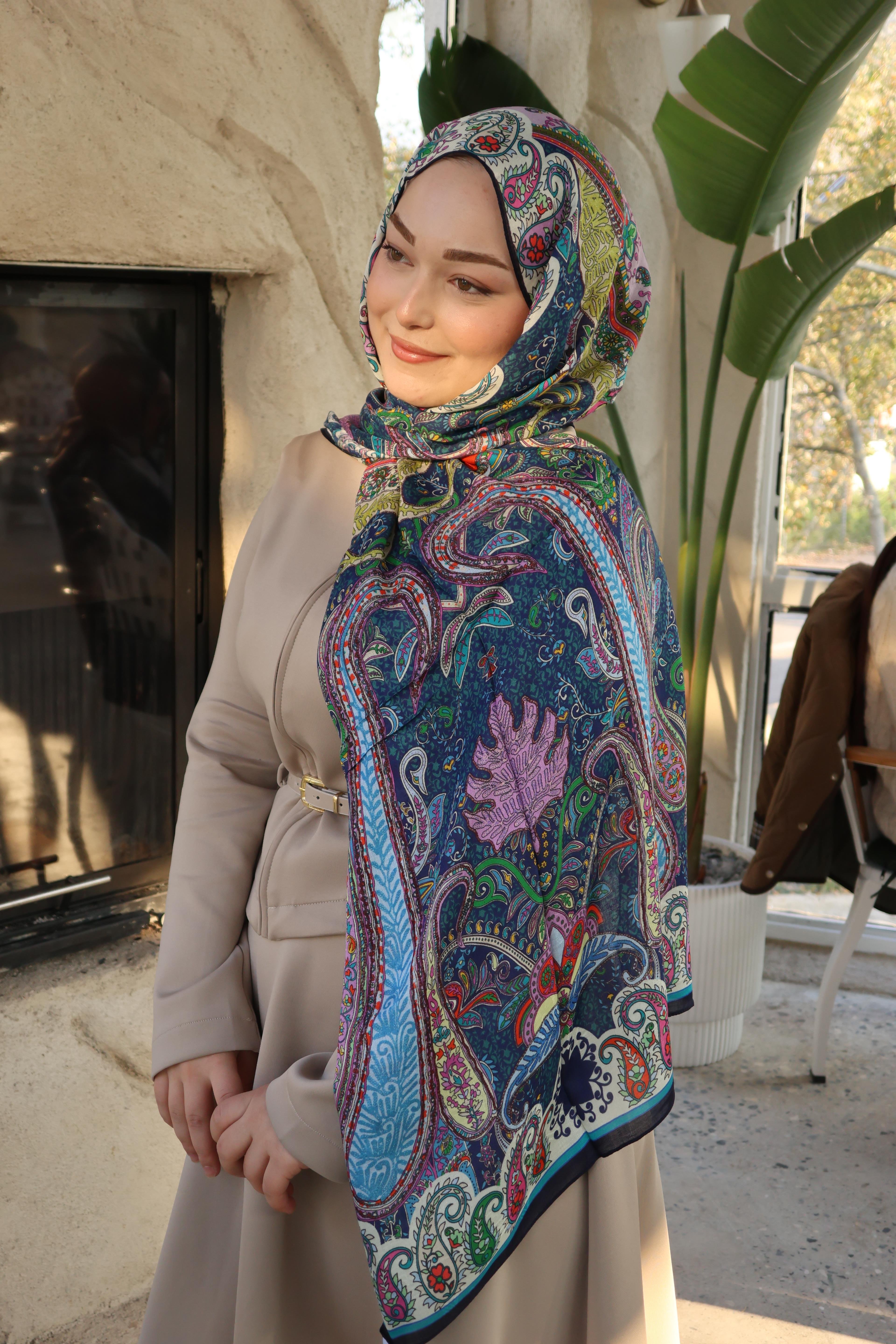 Salland İpek Kaşmir Etnik Desen Şal SALLANDIPEKKSMRSAL4000ŞALLAND