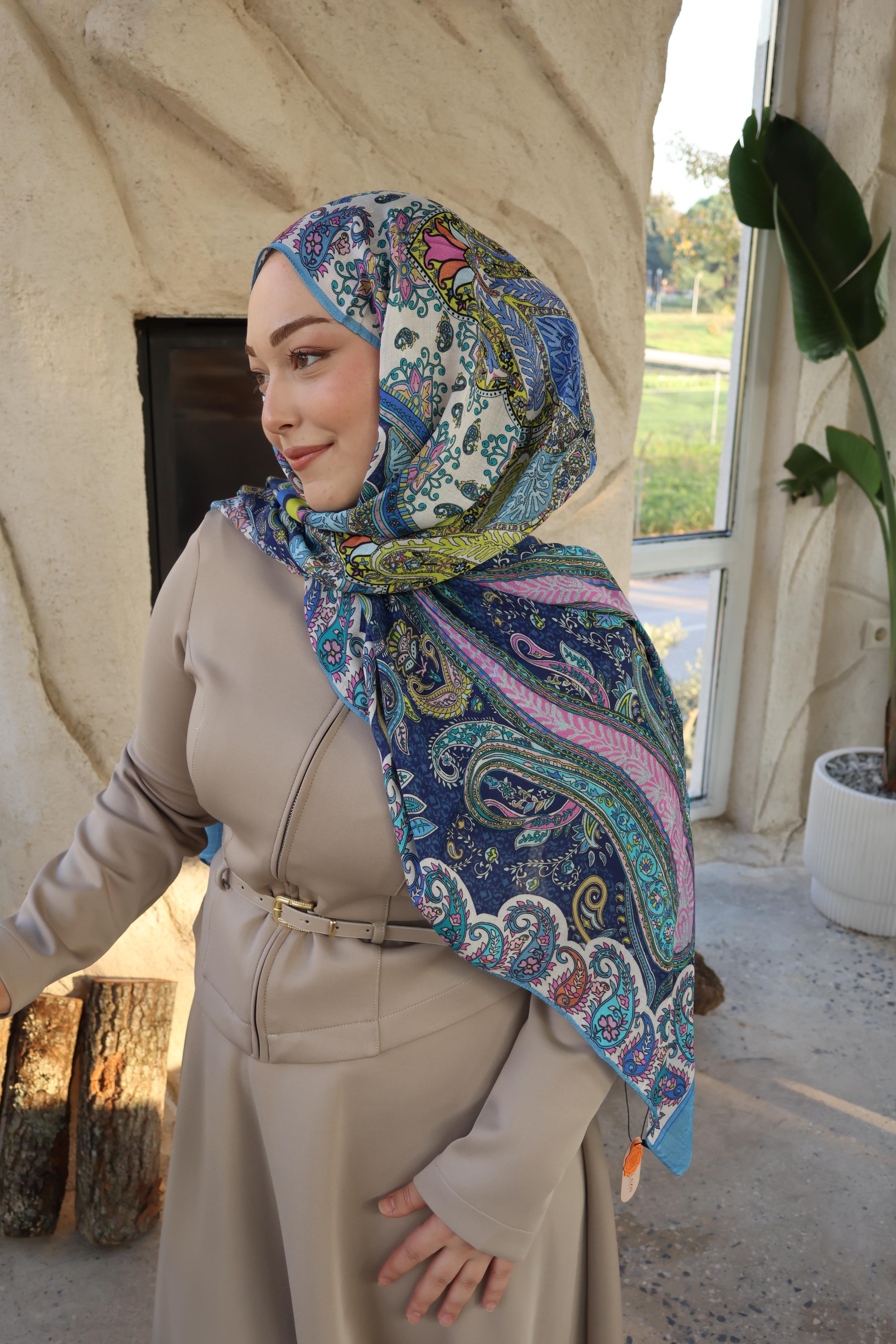 Salland İpek Kaşmir Etnik Desen Şal SALLANDIPEKKSMRSAL4012ŞALLAND