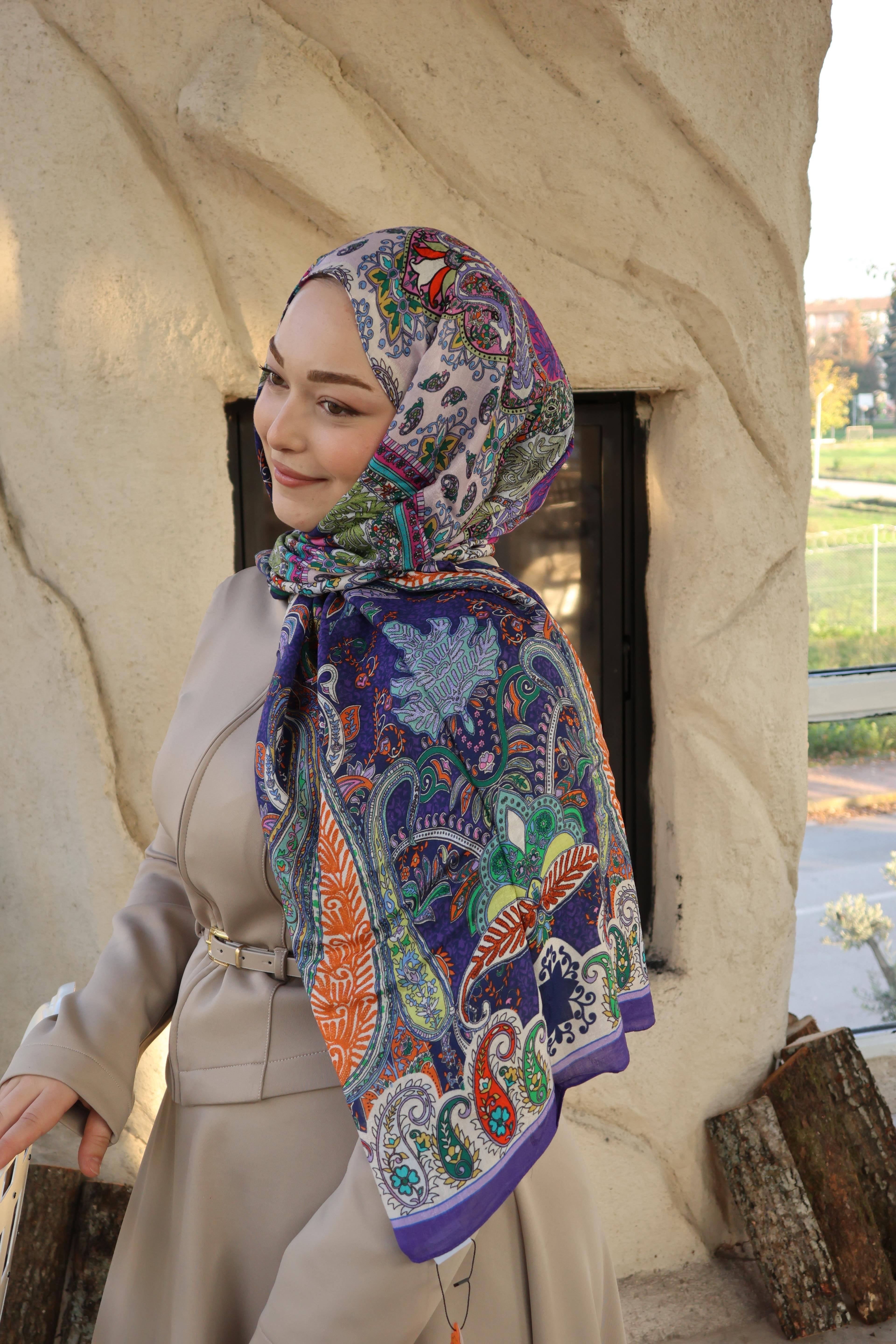 Salland İpek Kaşmir Etnik Desen Şal SALLANDIPEKKSMRSAL4016ŞALLAND