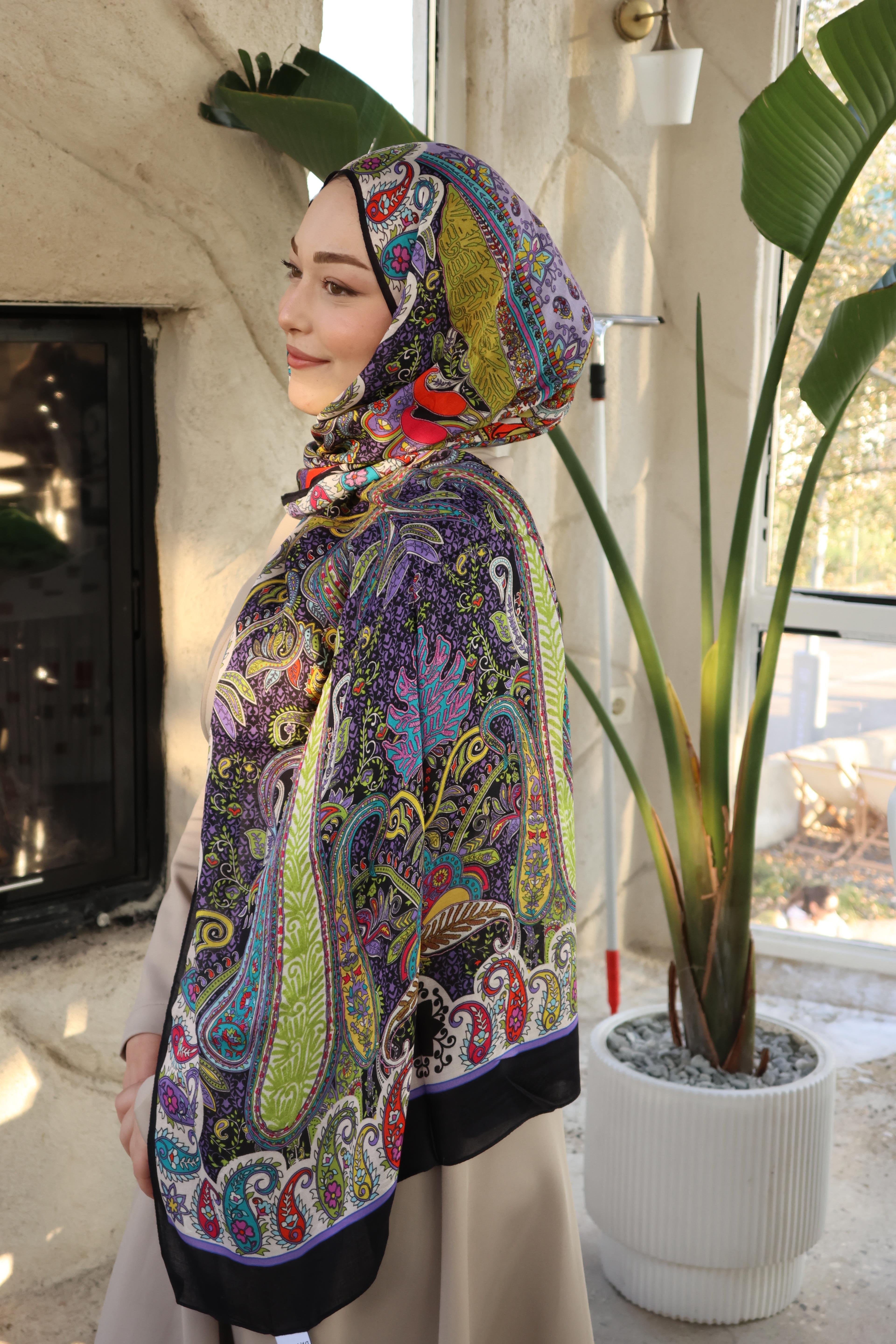 Salland İpek Kaşmir Etnik Desen Şal SALLANDIPEKKSMRSAL4002ŞALLAND