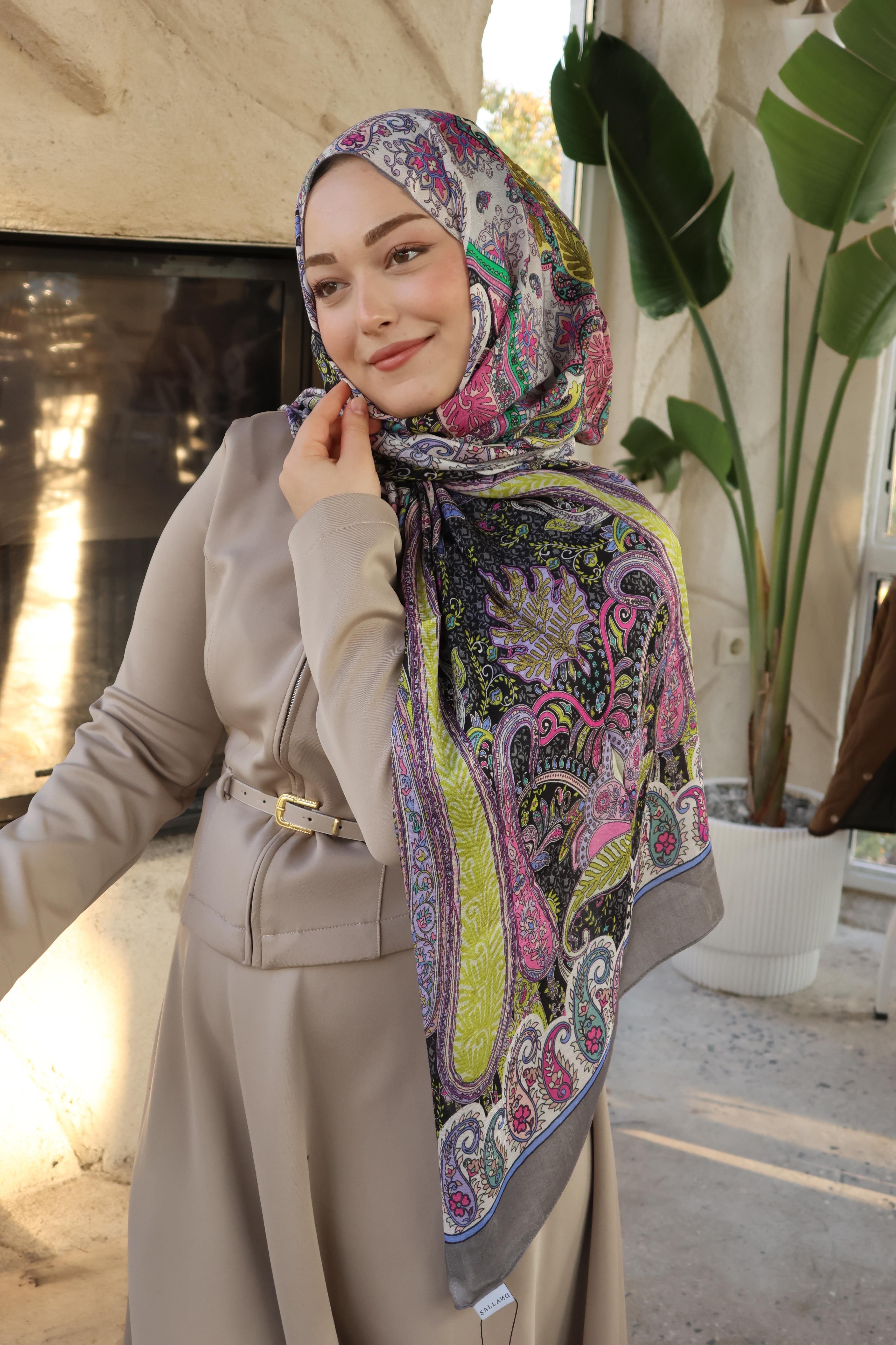 Salland İpek Kaşmir Etnik Desen Şal SALLANDIPEKKSMRSAL4003ŞALLAND