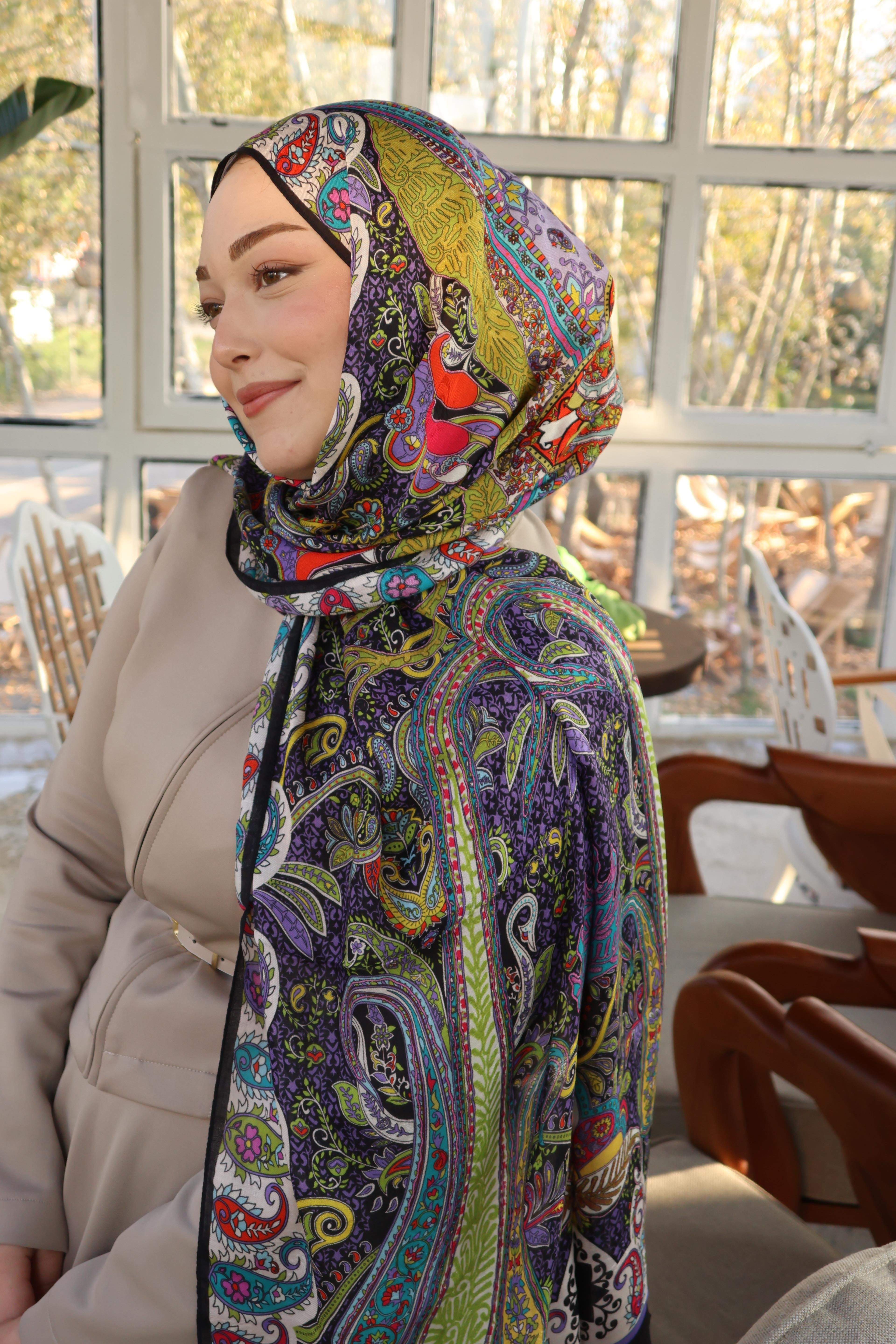 Salland İpek Kaşmir Etnik Desen Şal SALLANDIPEKKSMRSAL4002ŞALLAND