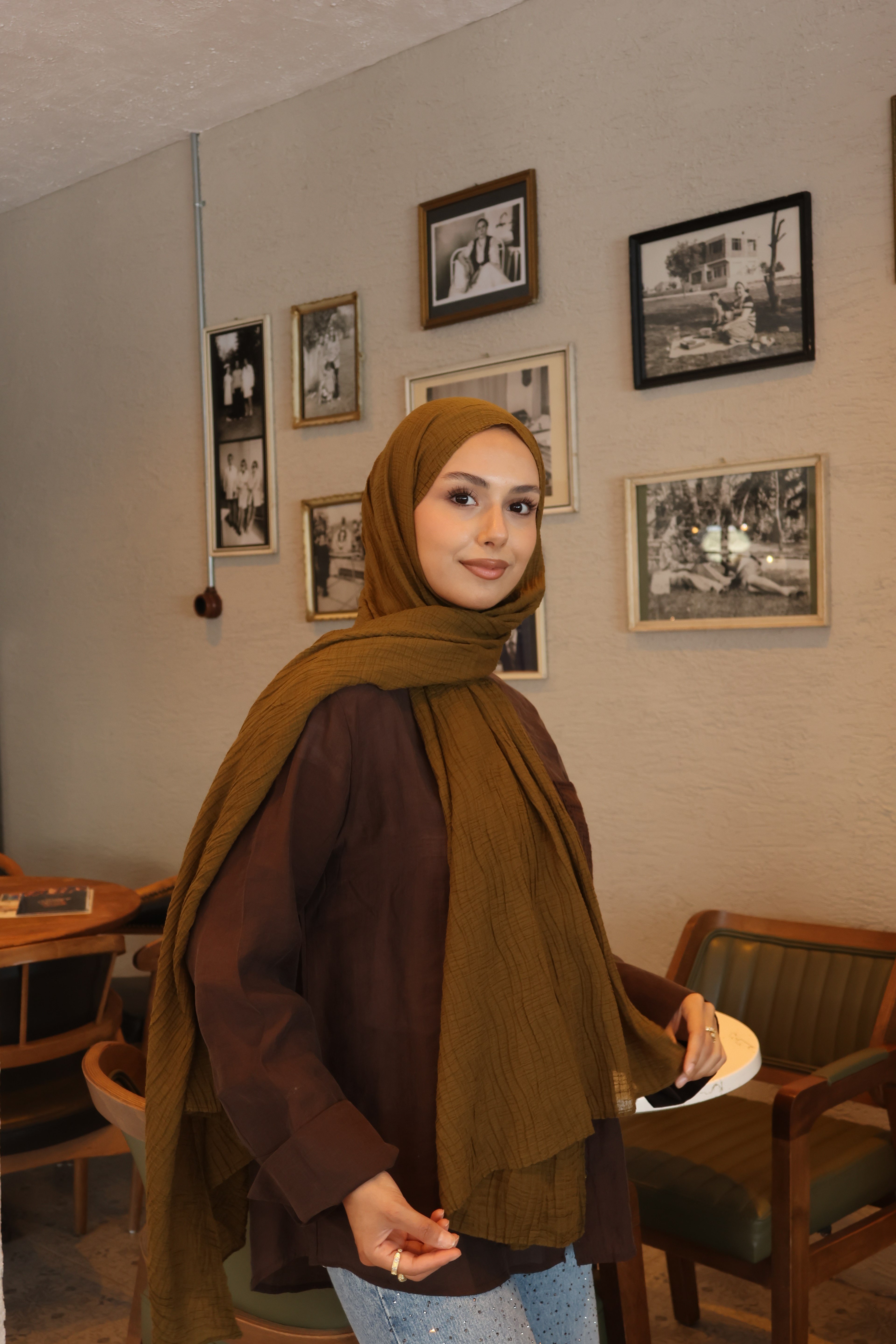 Şalland Müslin Şal BronzMUSLINSAL1000Şalland