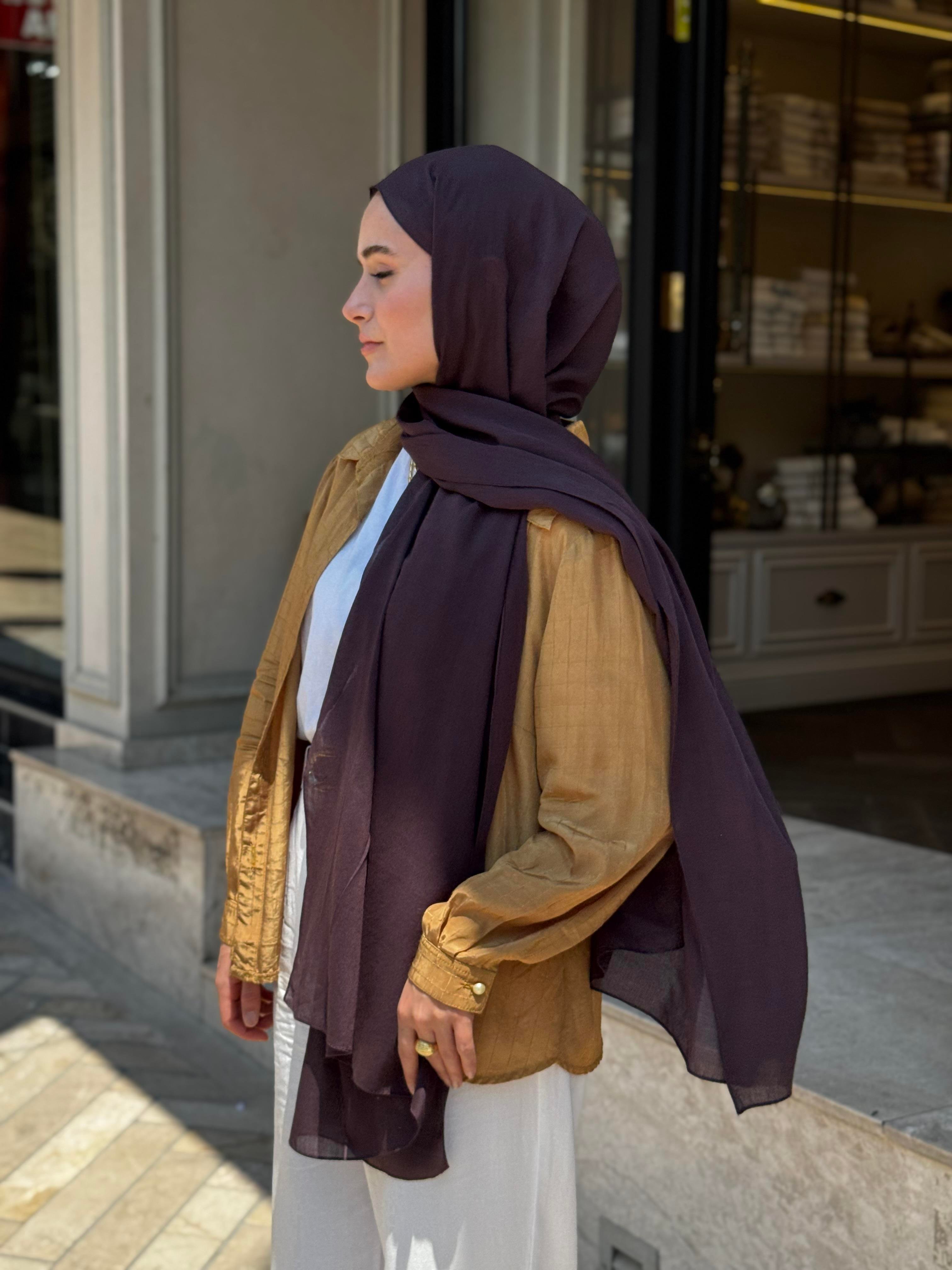 Şalland Naturel Pamuk Şal Acı PatlıcanSALLANDNATPAMSAL1017Şalland