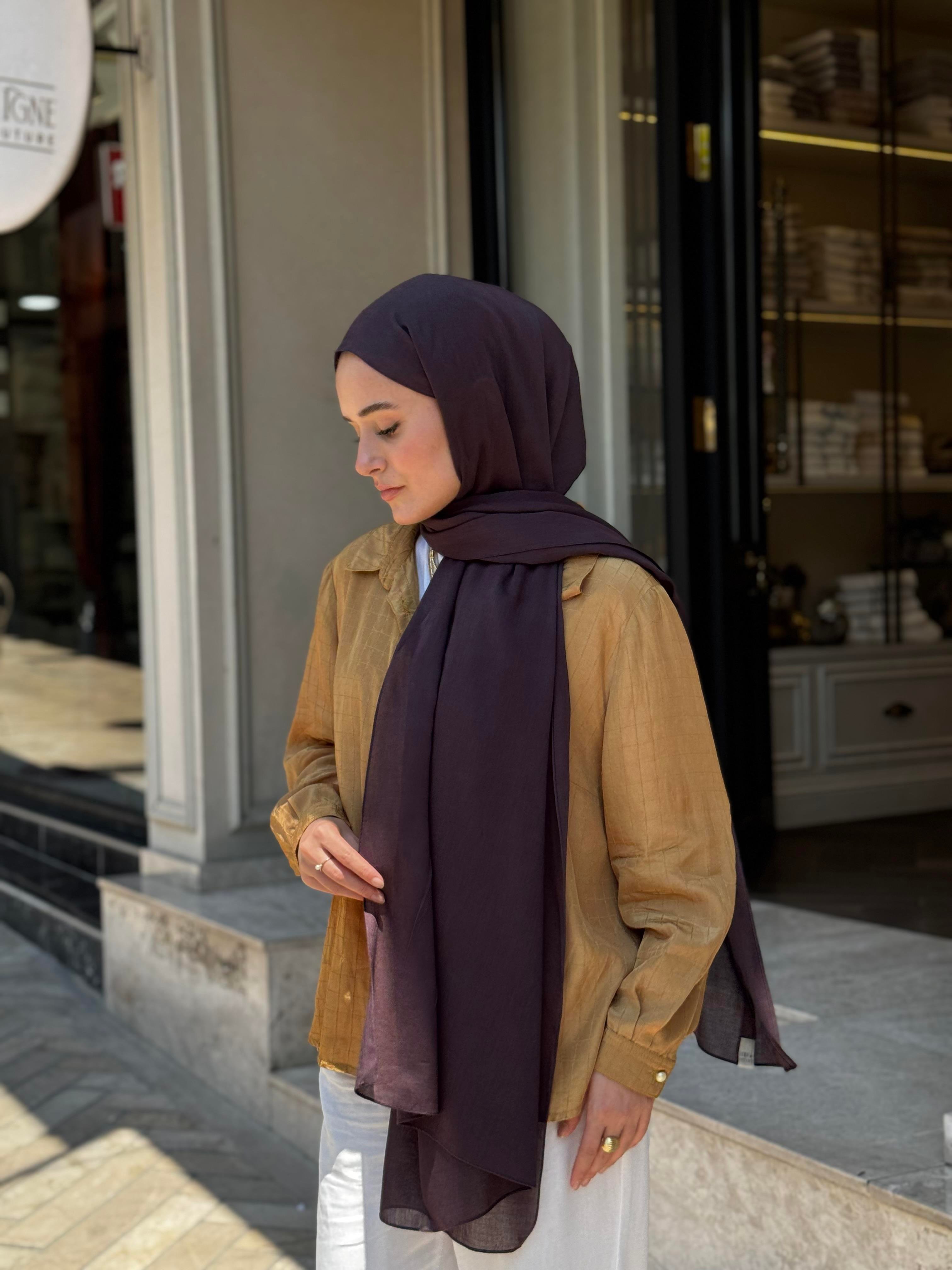 Şalland Naturel Pamuk Şal Acı PatlıcanSALLANDNATPAMSAL1017Şalland