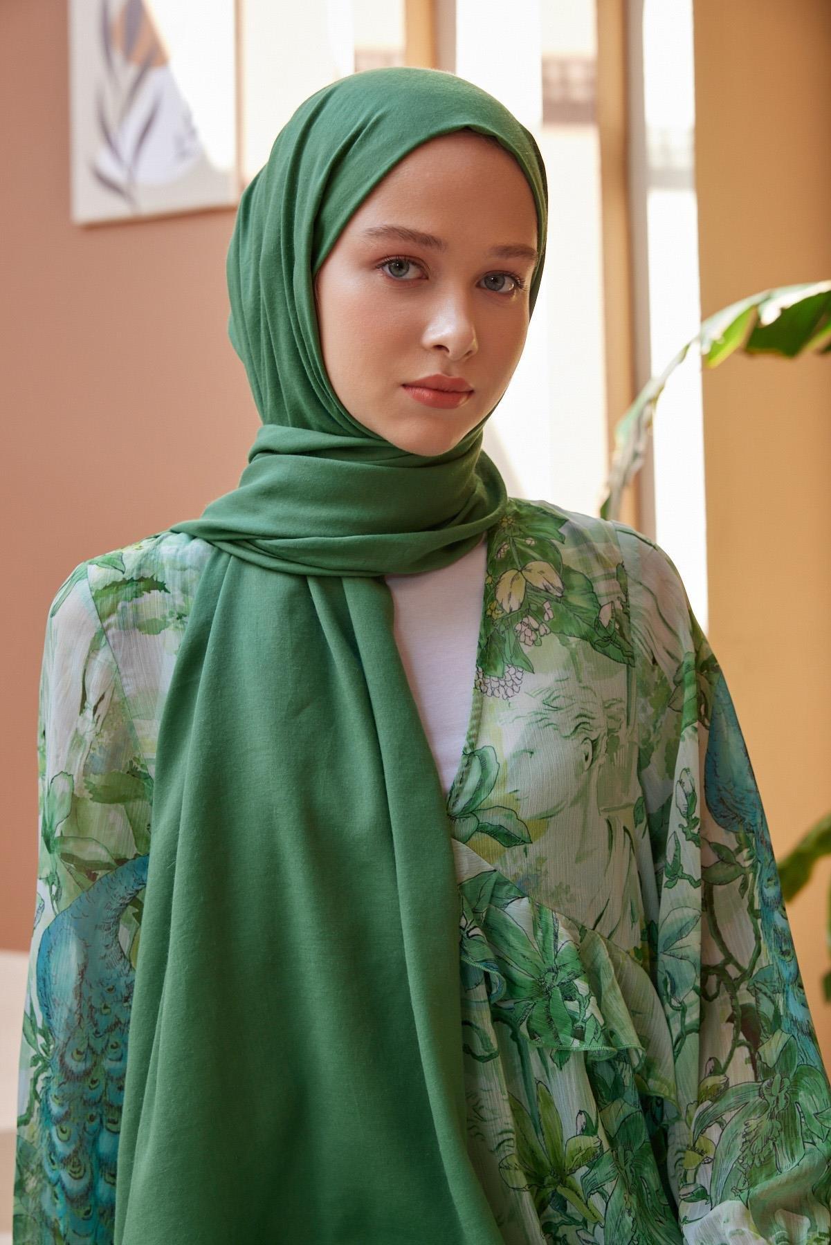 Şalland Naturel Pamuk Şal Çimen YeşiliSALLANDNATPAMSAL1000Şalland