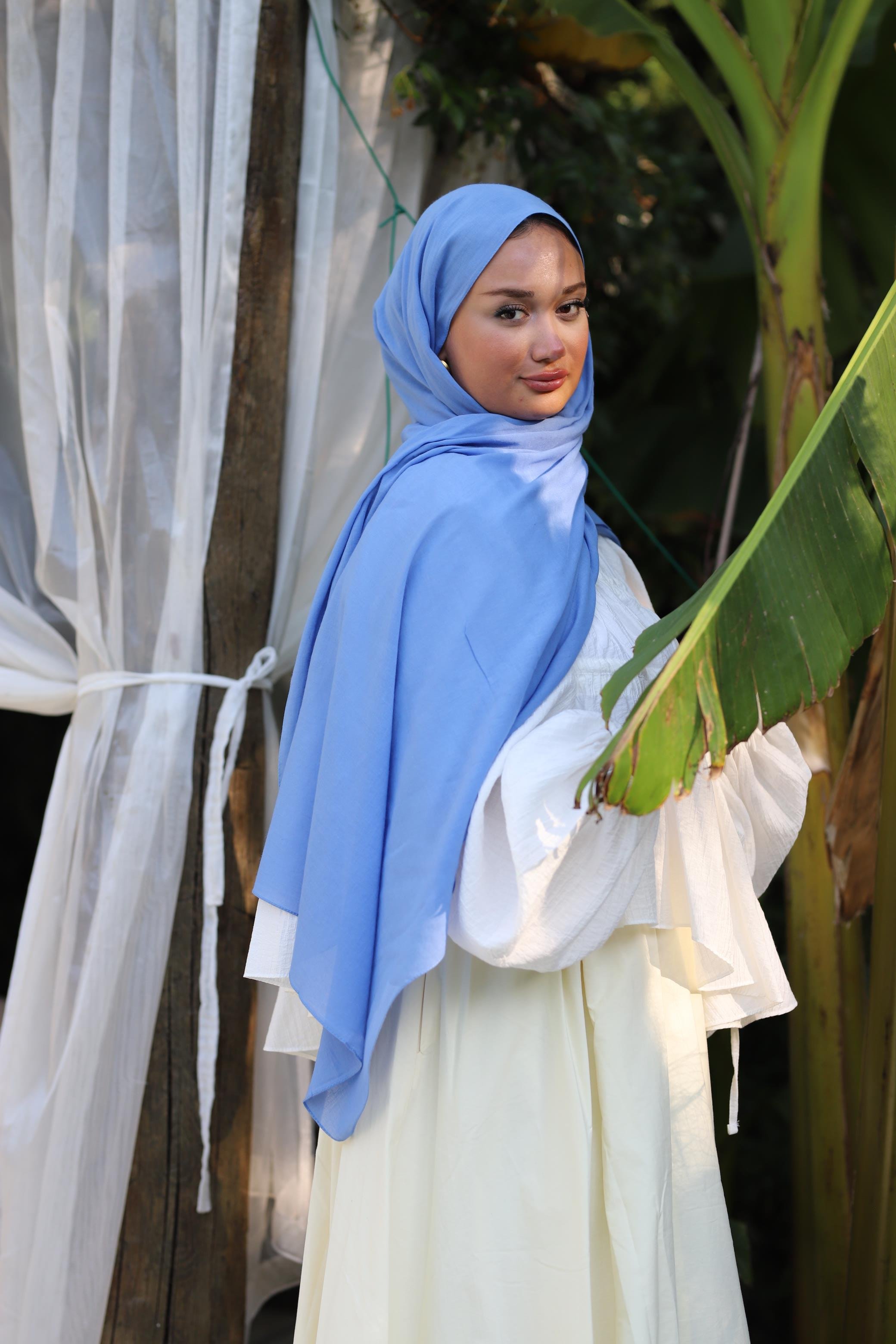 Şalland Naturel Pamuk Şal Gök MaviSALLANDNATPAMSAL1007Şalland