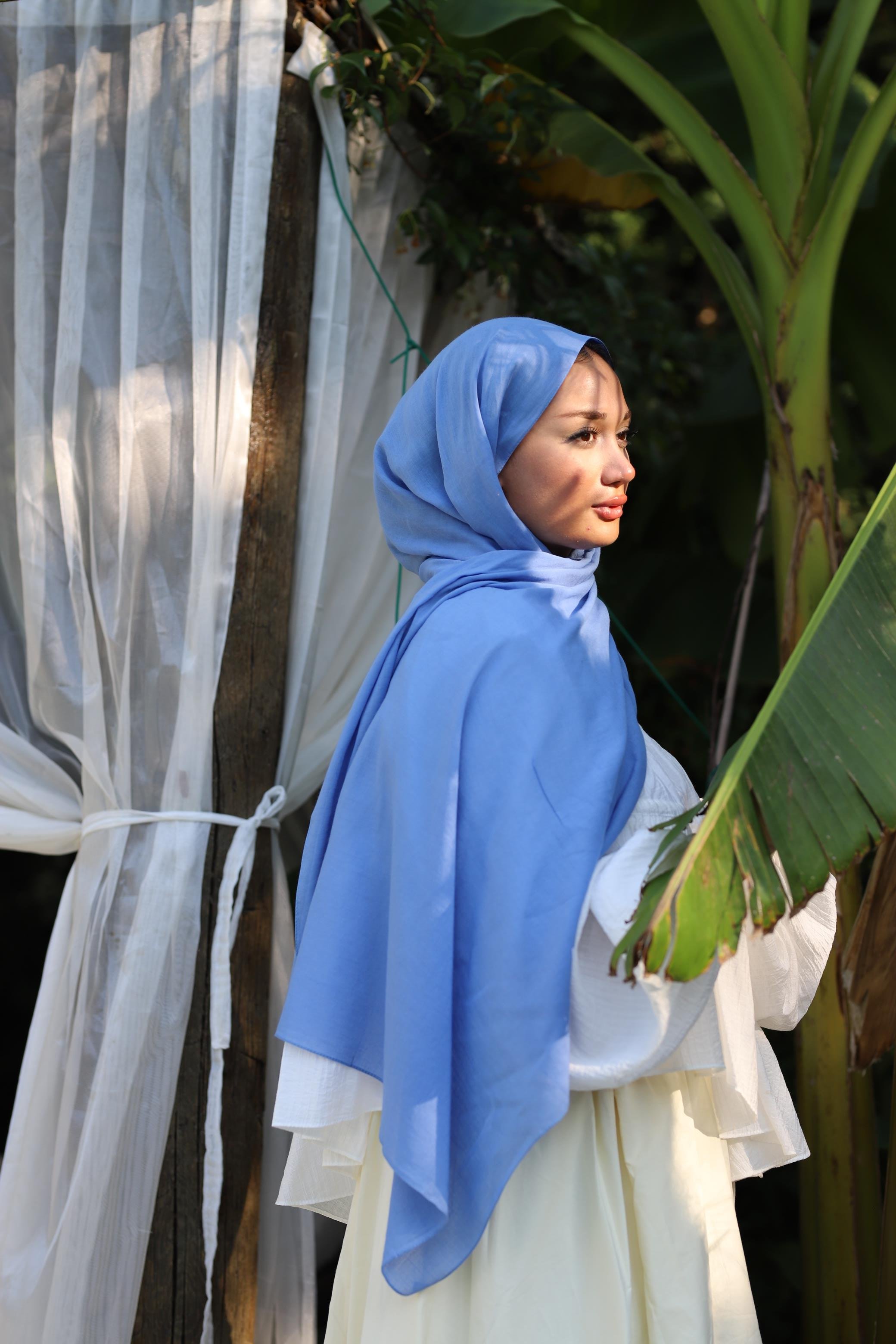 Şalland Naturel Pamuk Şal Gök MaviSALLANDNATPAMSAL1007Şalland