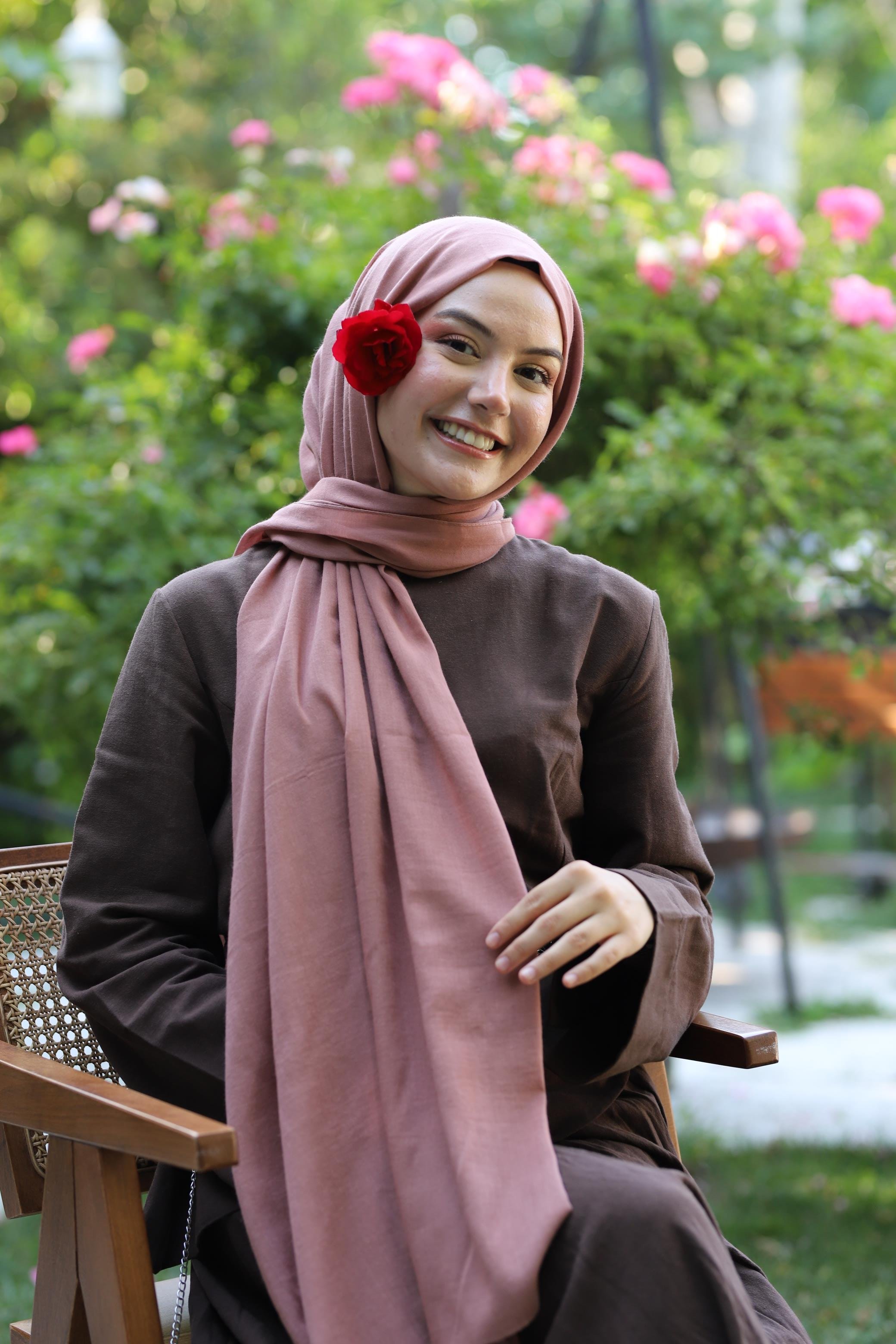 Şalland Naturel Pamuk Şal Gül KurusuSALLANDNATPAMSAL1010Şalland