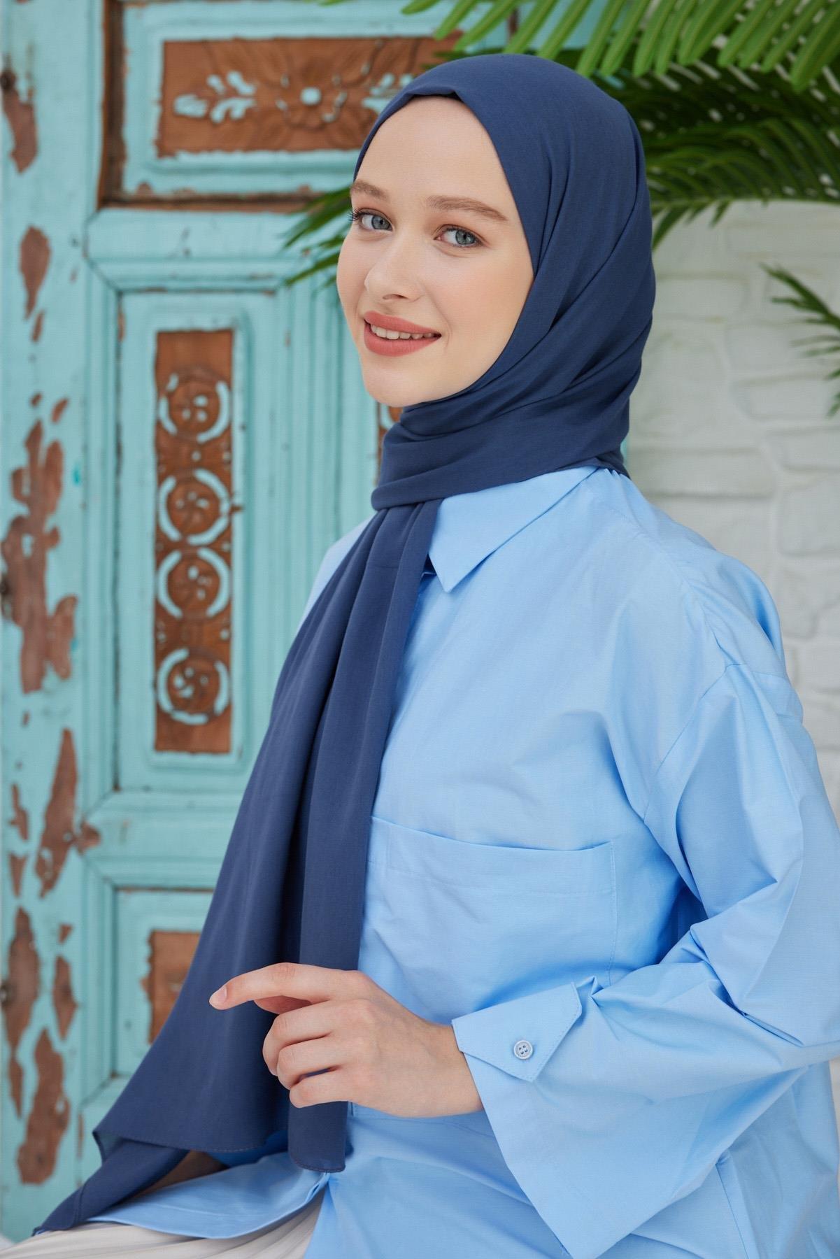 Şalland Naturel Pamuk Şal Kot MaviSALLANDNATPAMSAL1000Şalland