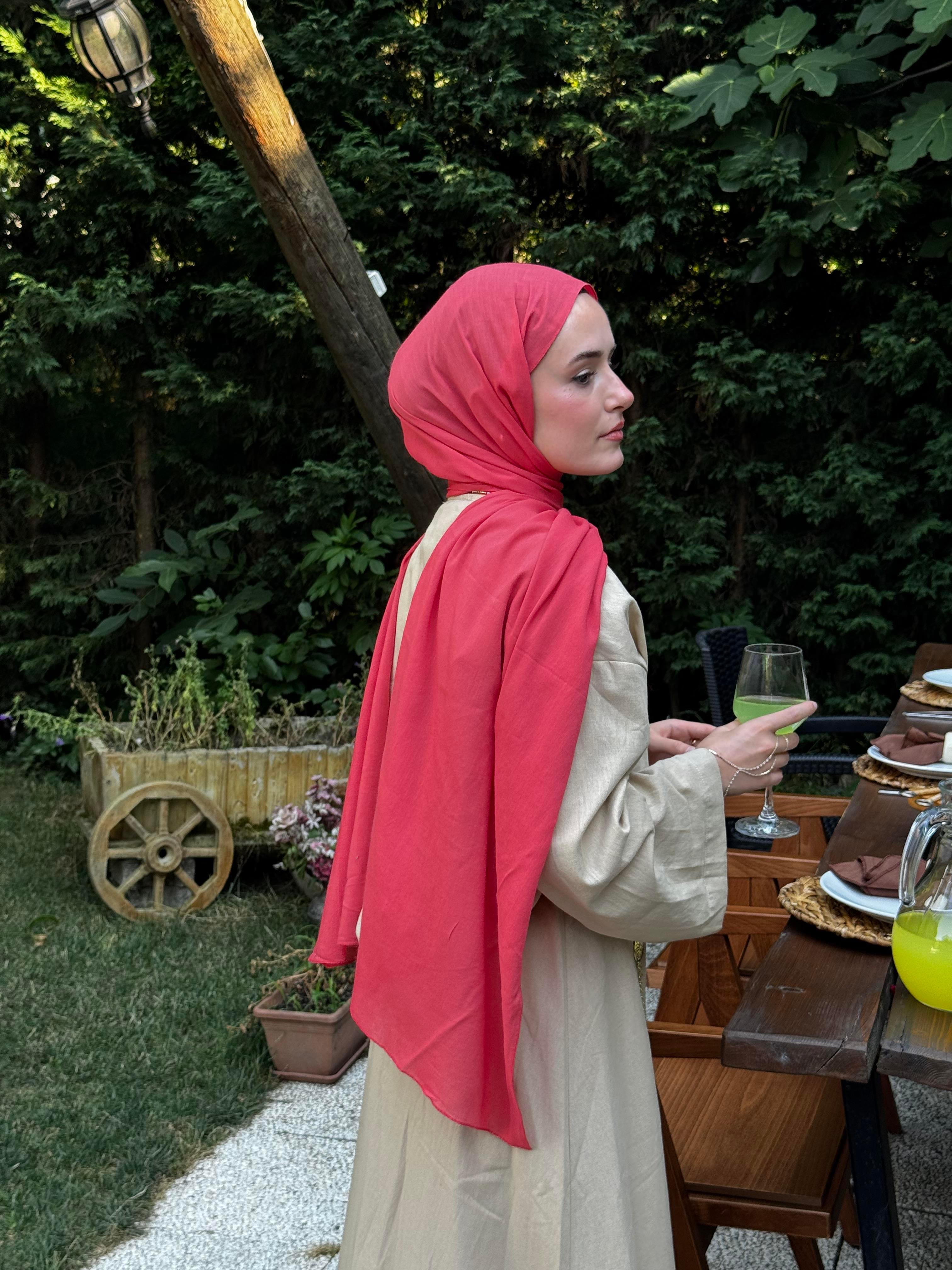 Şalland Naturel Pamuk Şal Nar ÇiçeğiSALLANDNATPAMSAL1015Şalland