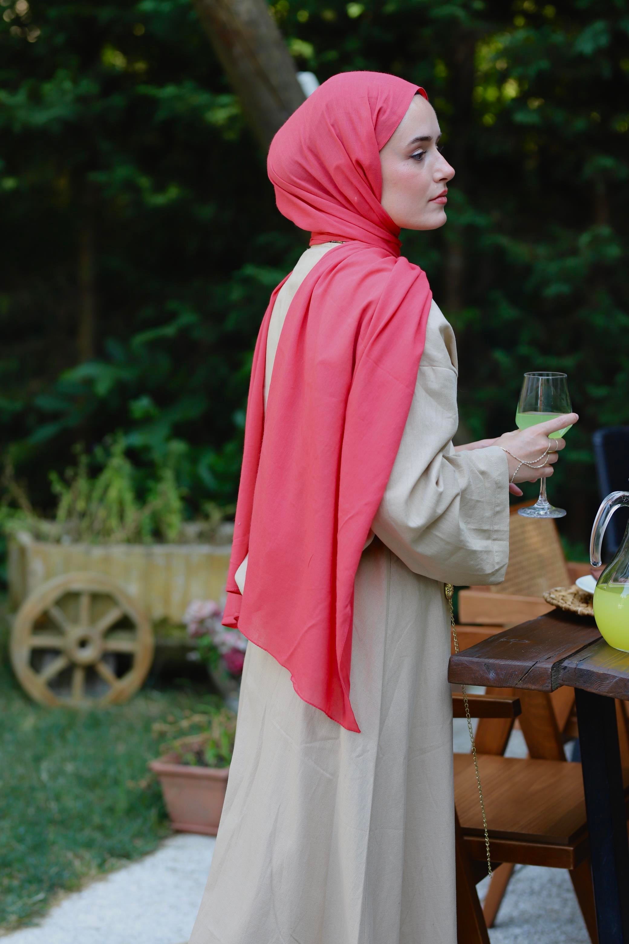 Şalland Naturel Pamuk Şal Nar ÇiçeğiSALLANDNATPAMSAL1015Şalland