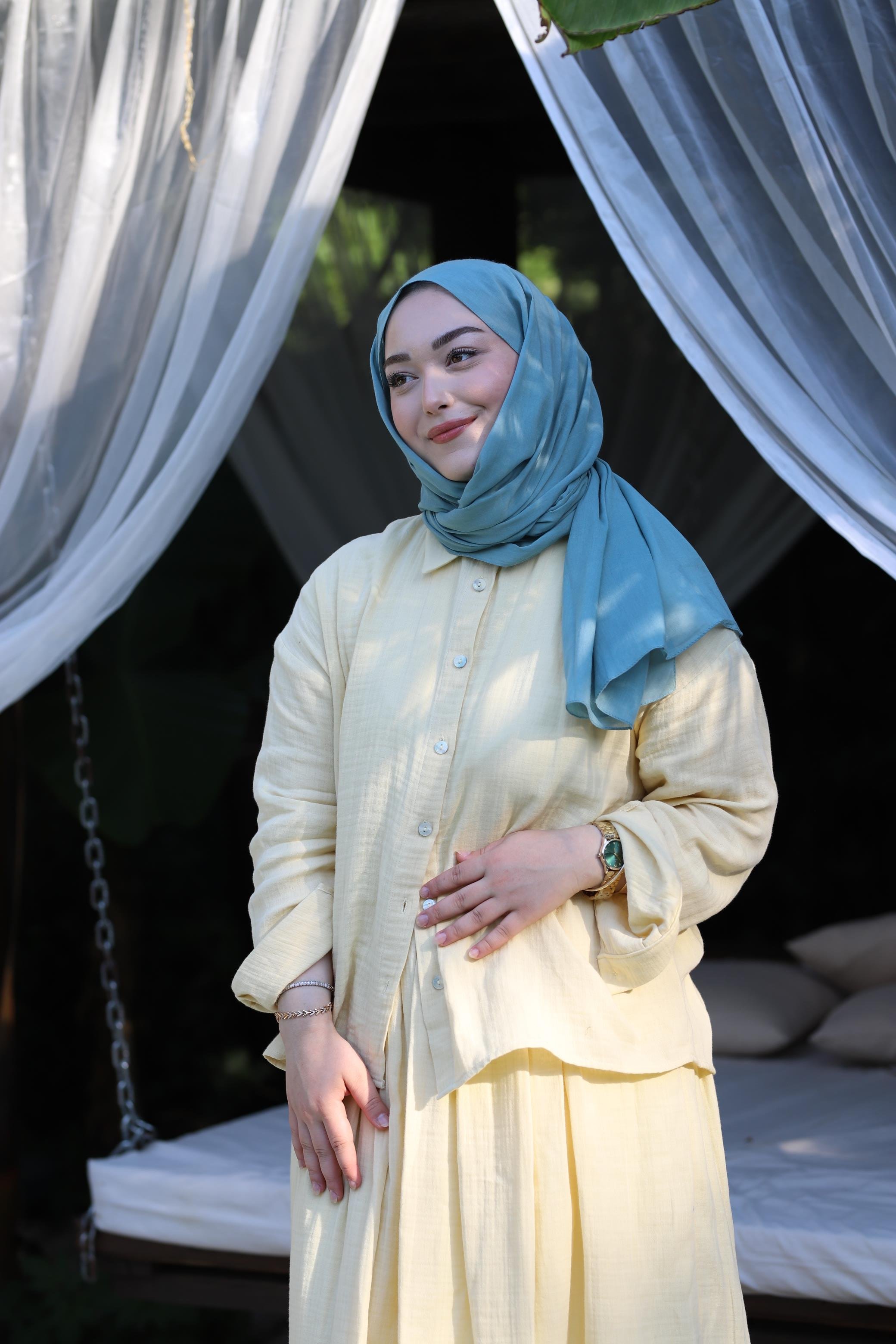 Şalland Naturel Pamuk Şal Soft MintSALLANDNATPAMSAL1008Şalland