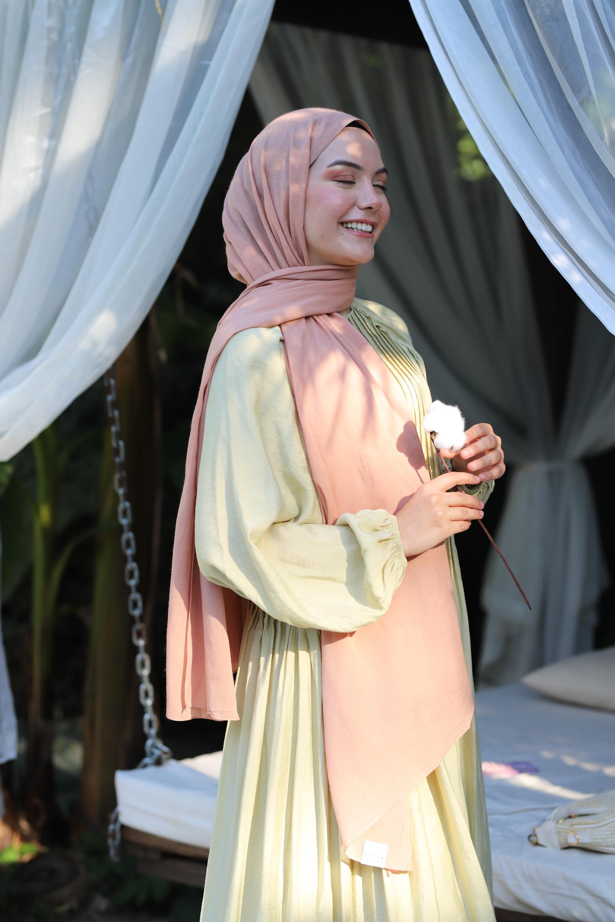 Şalland Naturel Pamuk Şal Soğan KabuğuSALLANDNATPAMSAL1004Şalland