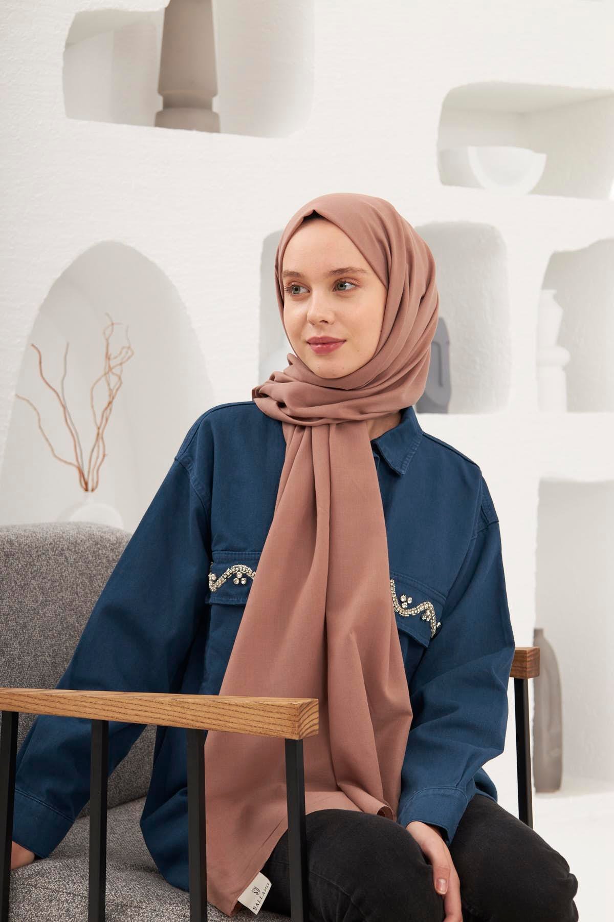 Şalland Pamuklu Şal Vizon (Bej)pamuk0038Şalland