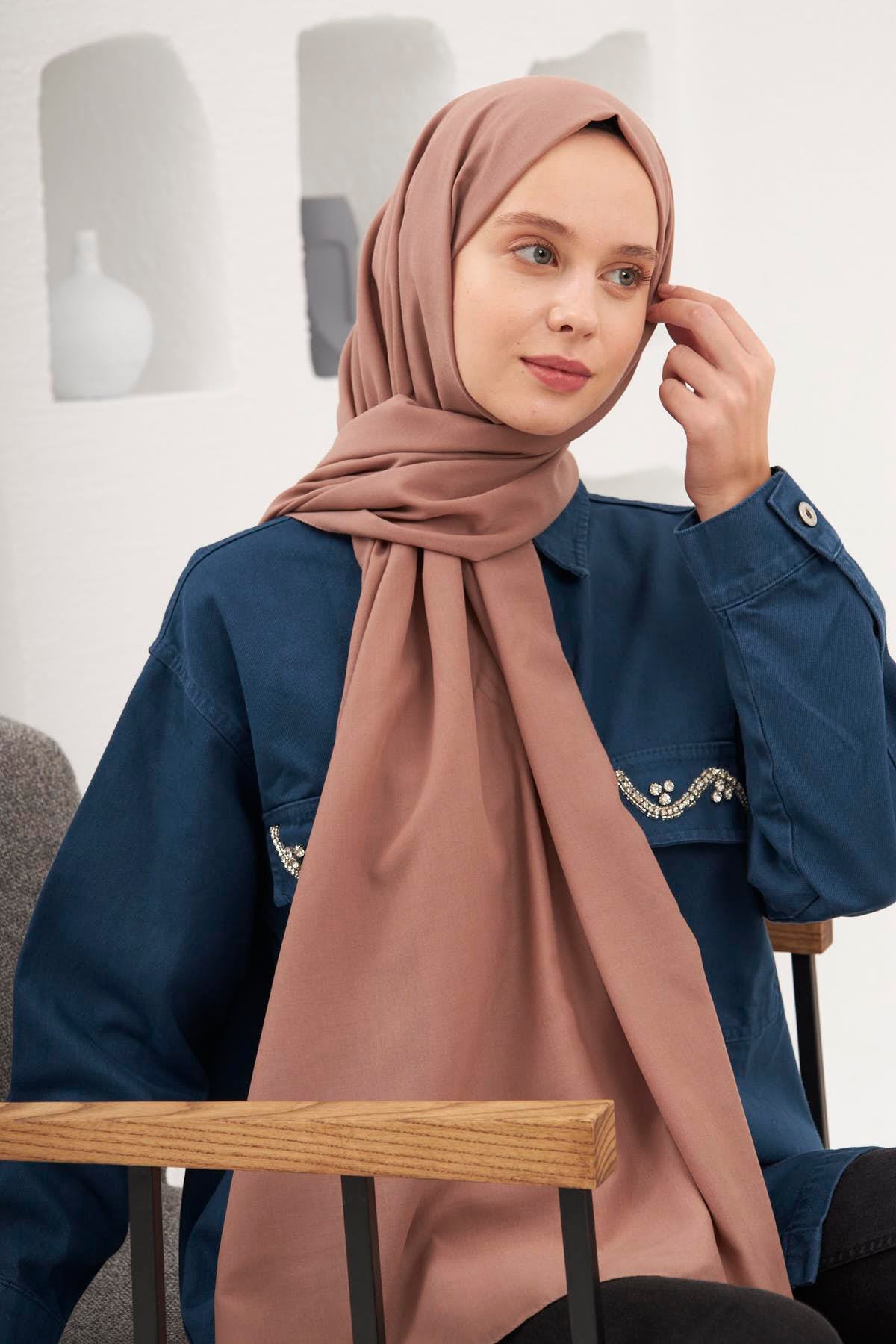 Şalland Pamuklu Şal Vizon (Bej)pamuk0038Şalland