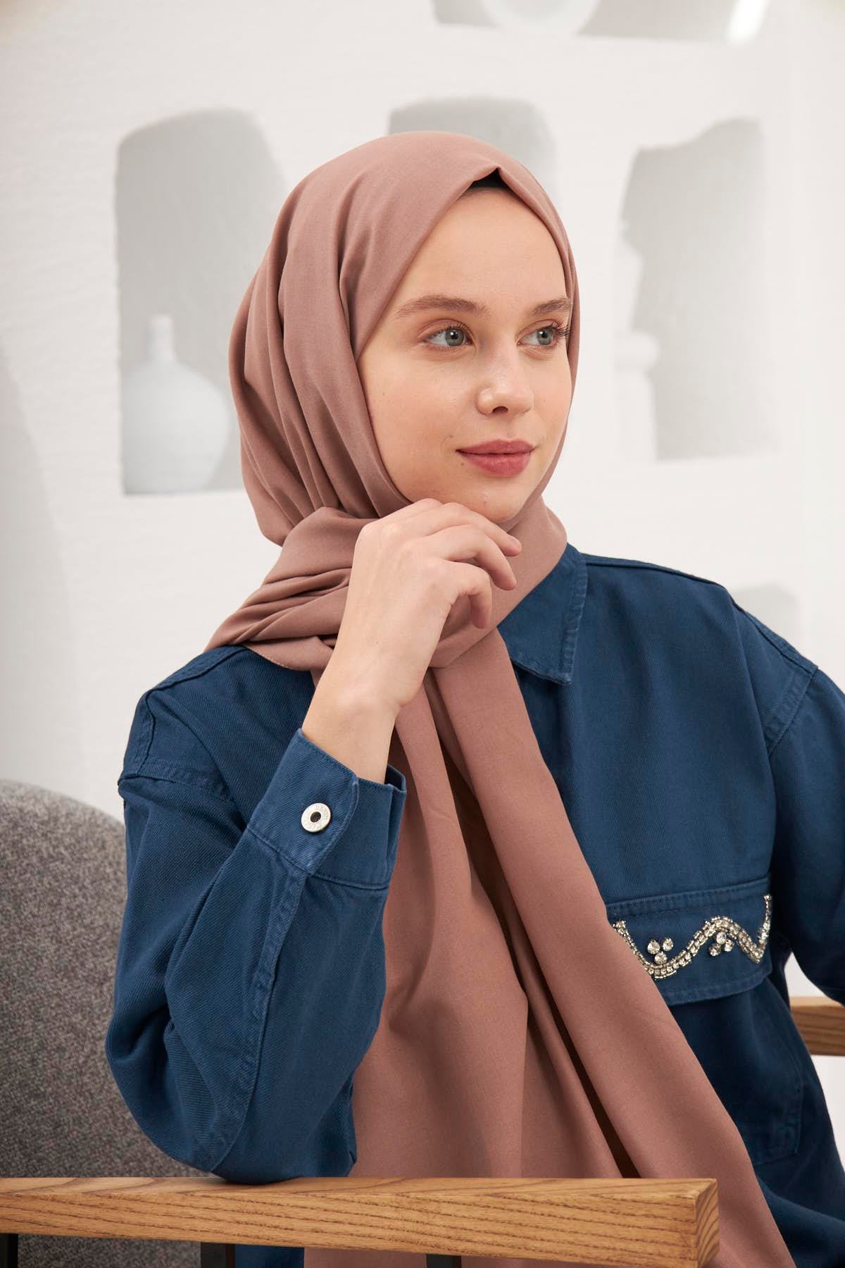 Şalland Pamuklu Şal Vizon (Bej)pamuk0038Şalland
