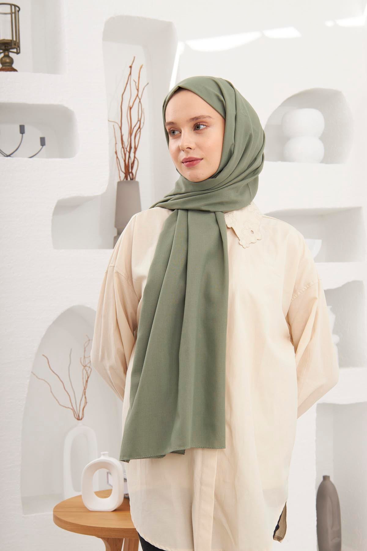 Şalland Pamuklu Şal Zeytin Yaprağıpamuk0013Şalland