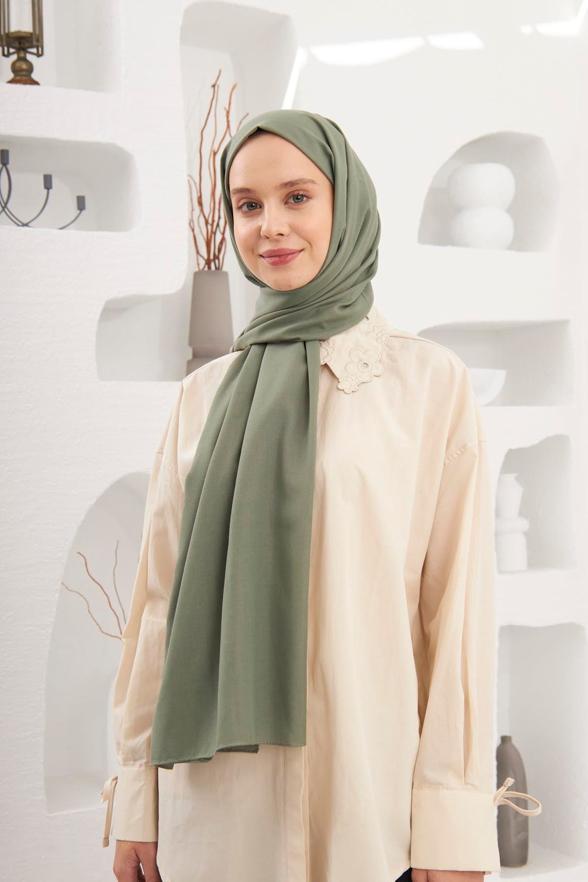 Şalland Pamuklu Şal Zeytin Yaprağıpamuk0013Şalland