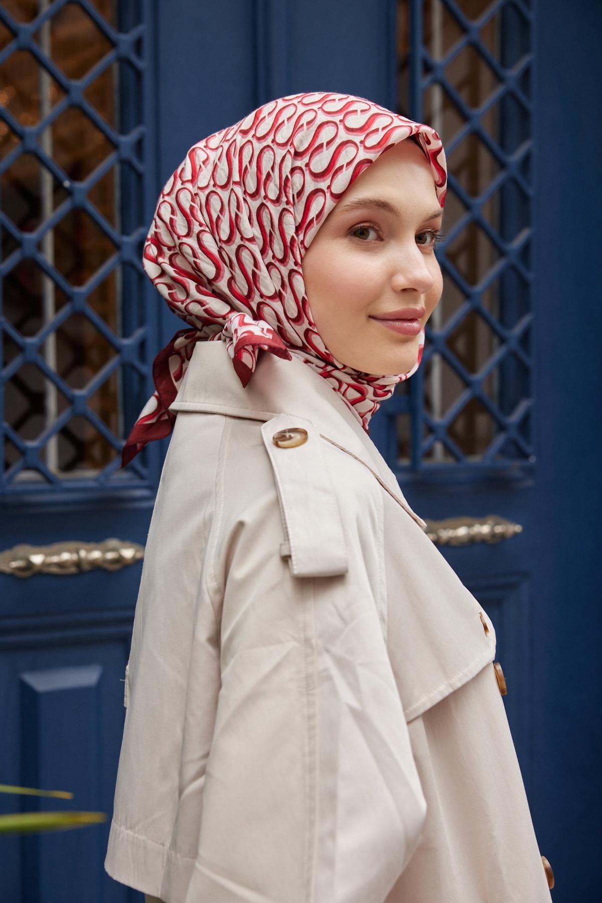 Şalland S Desen Baroq Eşarp BordoSALLANDBAROQEŞARP2000Şalland