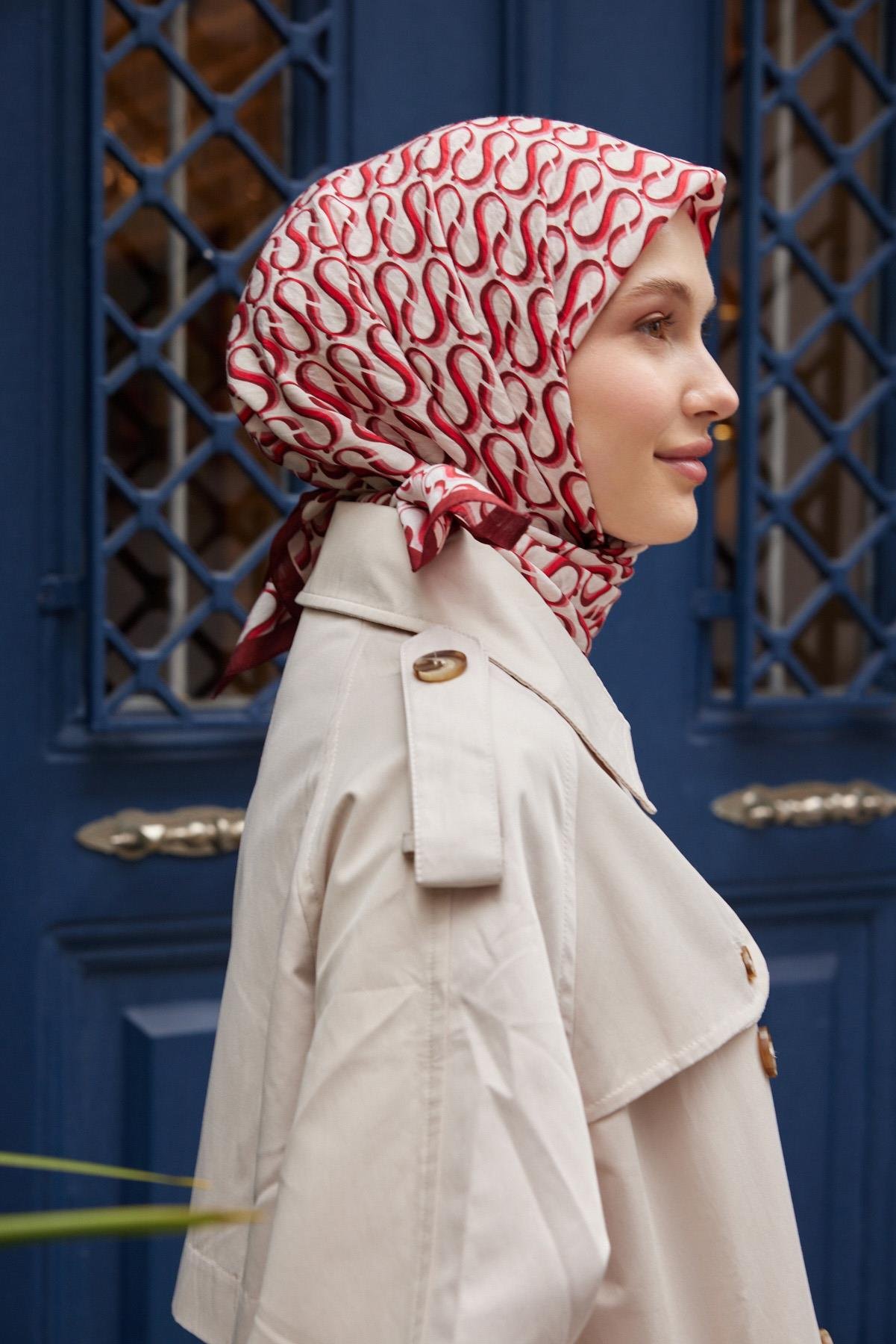 Şalland S Desen Baroq Eşarp BordoSALLANDBAROQEŞARP2000Şalland