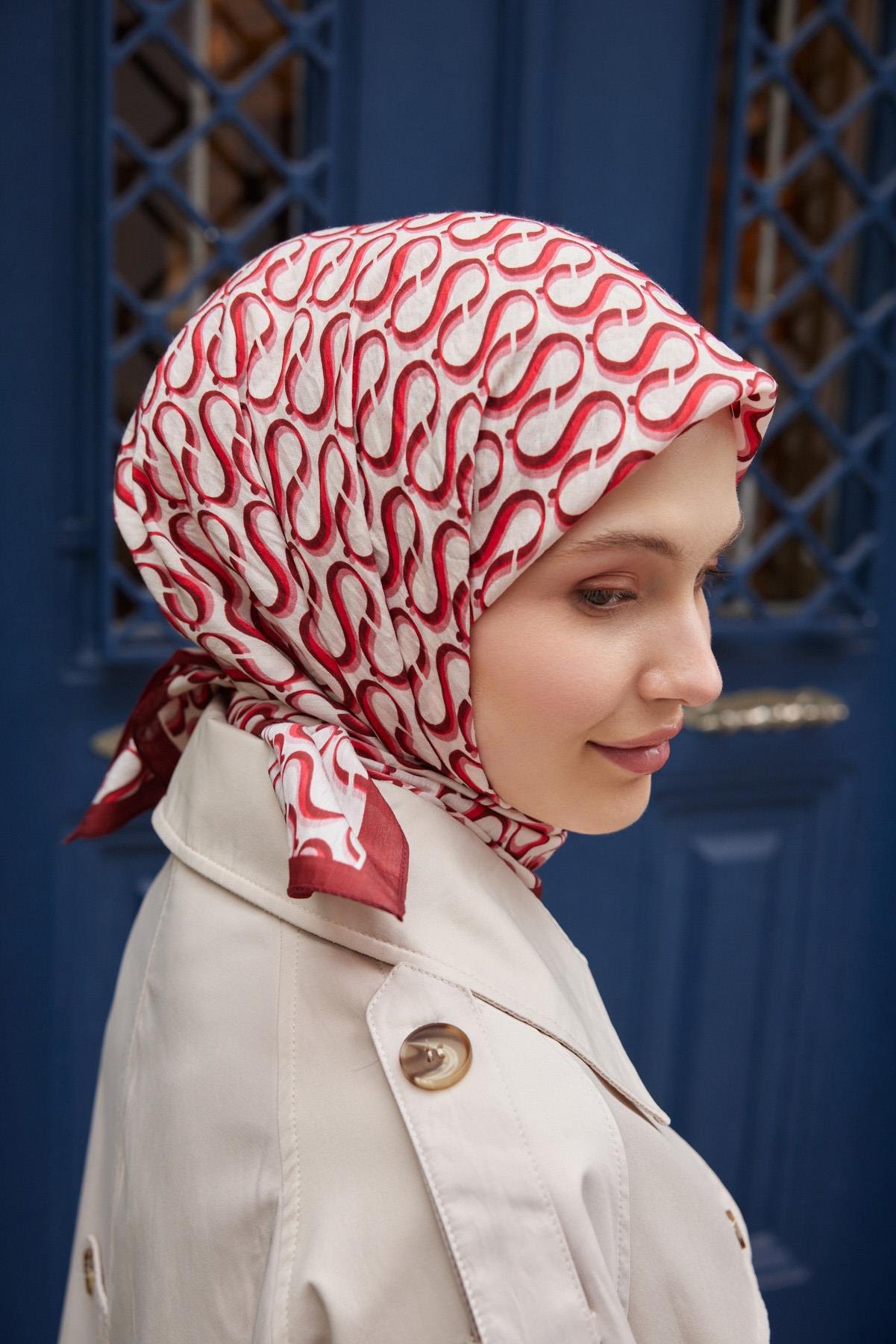 Şalland S Desen Baroq Eşarp BordoSALLANDBAROQEŞARP2000Şalland