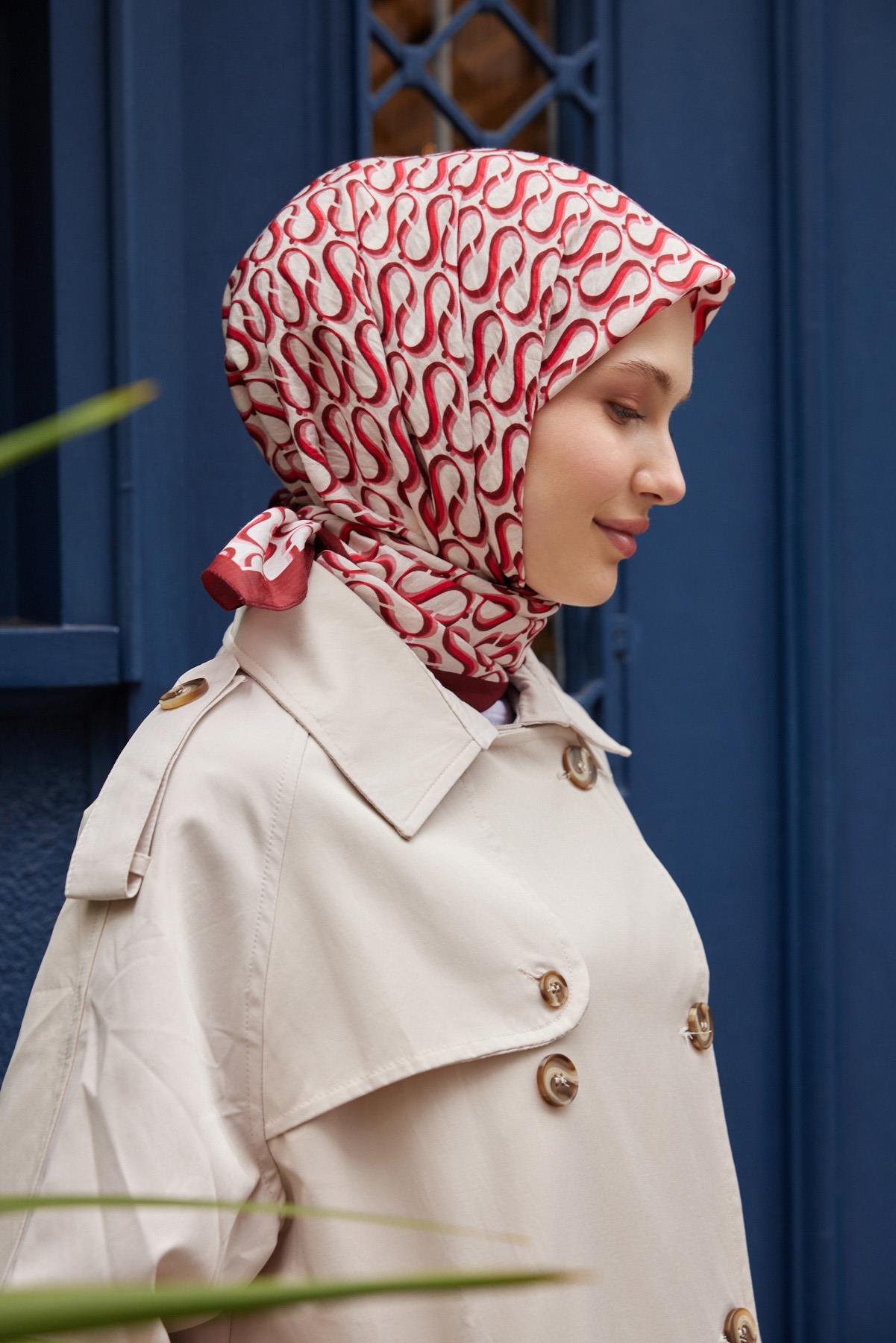 Şalland S Desen Baroq Eşarp BordoSALLANDBAROQEŞARP2000Şalland