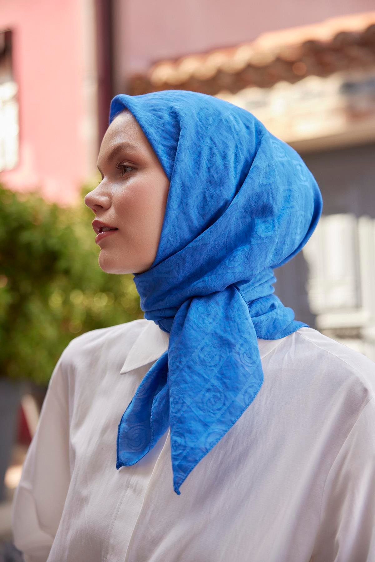 Şalland Viskon Jakar Eşarp İndigoŞLLNDVISKONJAKARESARPŞalland