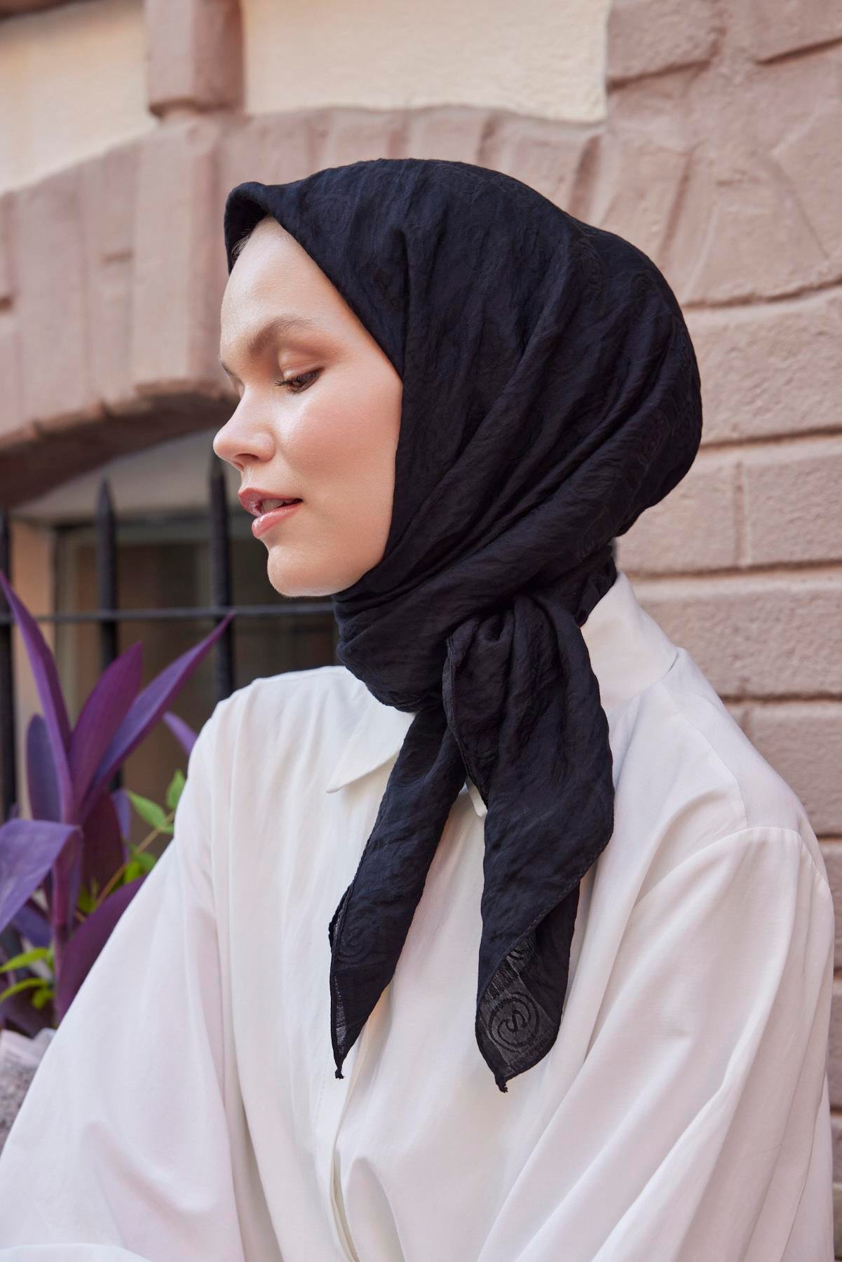 Şalland Viskon Jakar Eşarp SiyahŞLLNDVISKONJAKARESARPŞalland