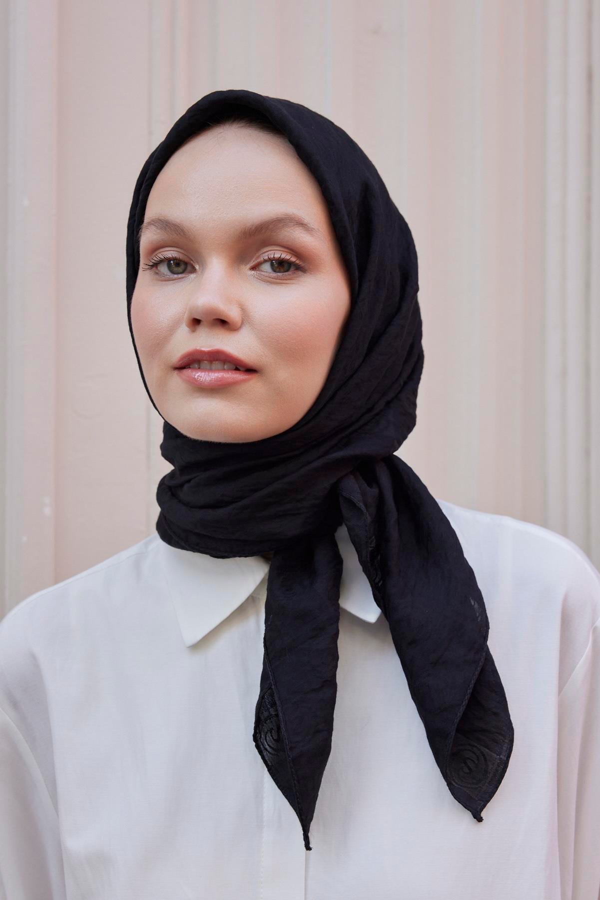 Şalland Viskon Jakar Eşarp SiyahŞLLNDVISKONJAKARESARPŞalland