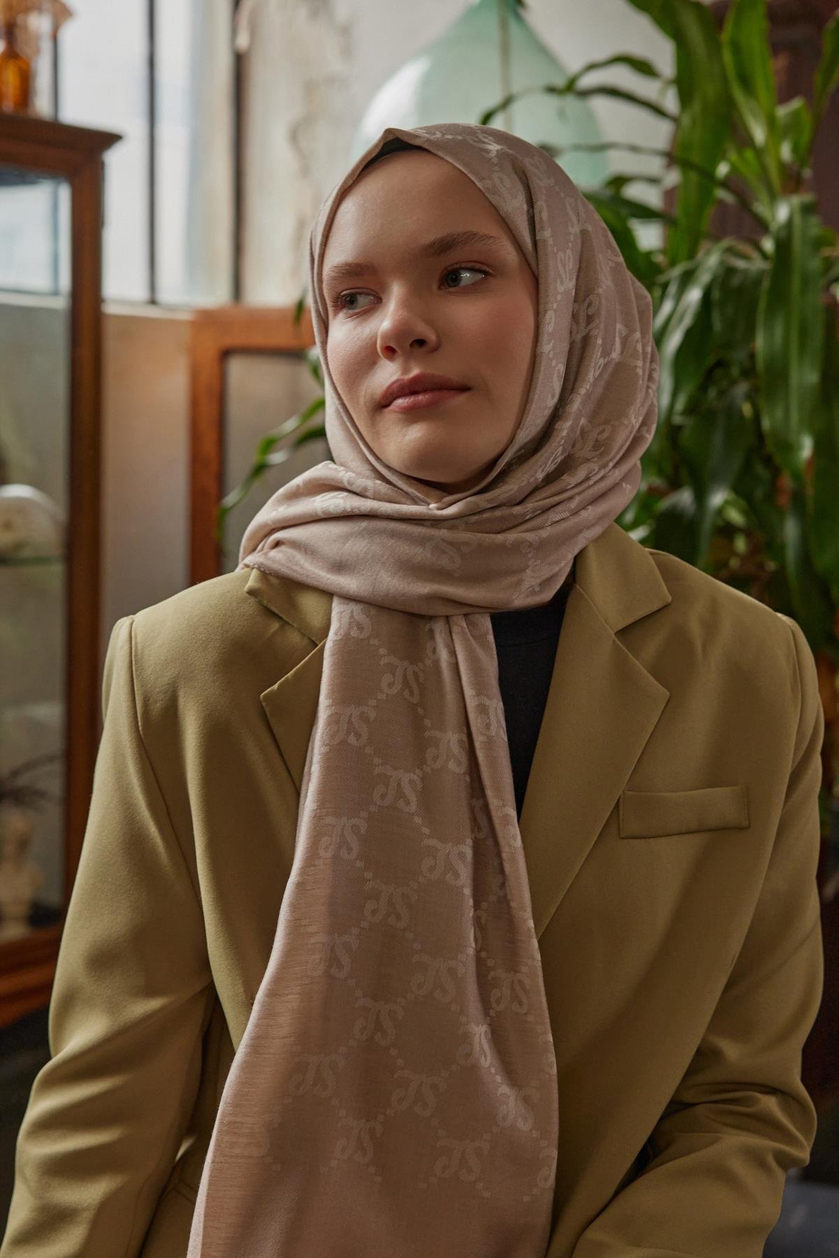 Şalland Yün Kaşmir Şal BejYUNKASMIRSAL1000Şalland