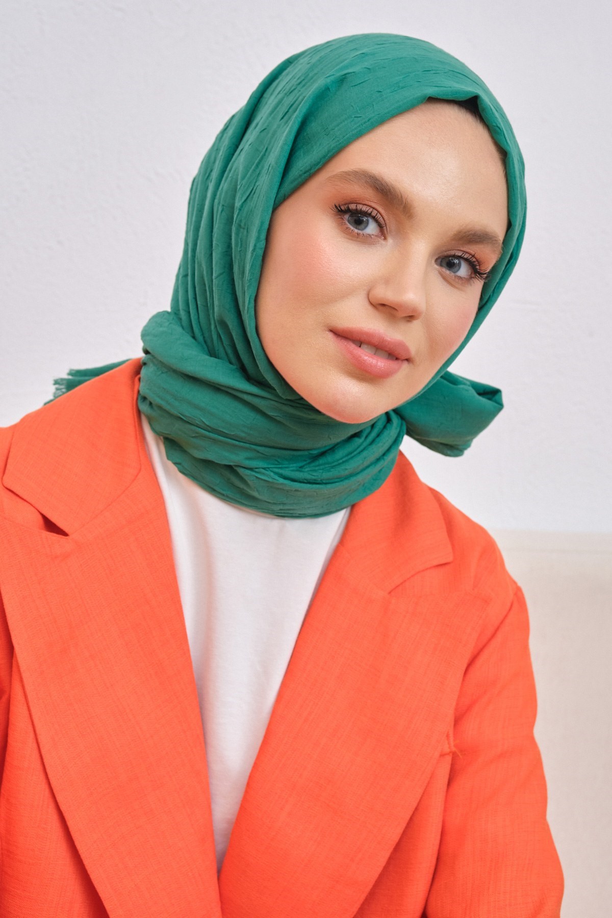 Viskon Kraş Şal Çimen Yeşilivskkra0012Şalland