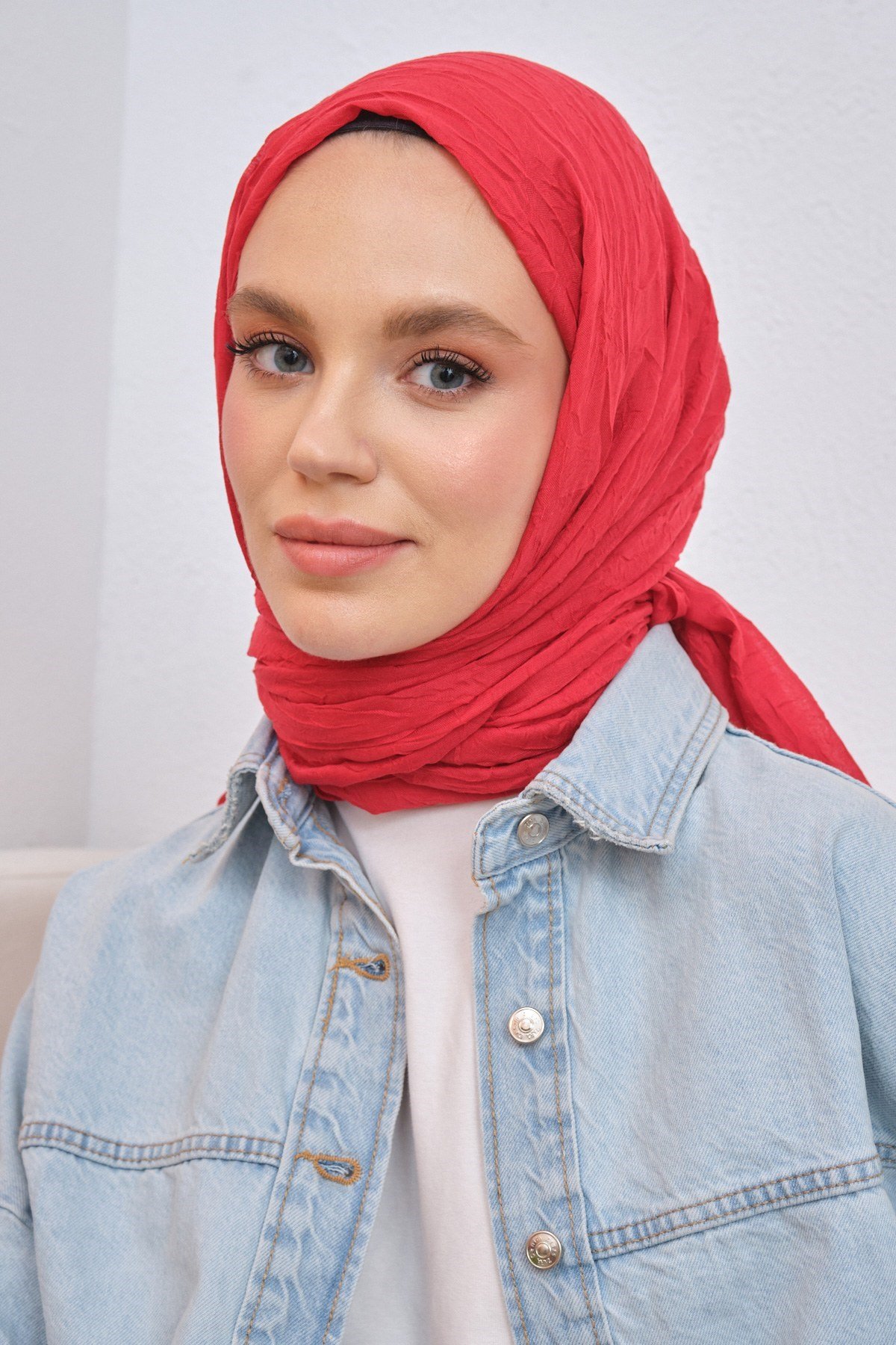 Viskon Kraş Şal Kırmızıvskkra0016Şalland