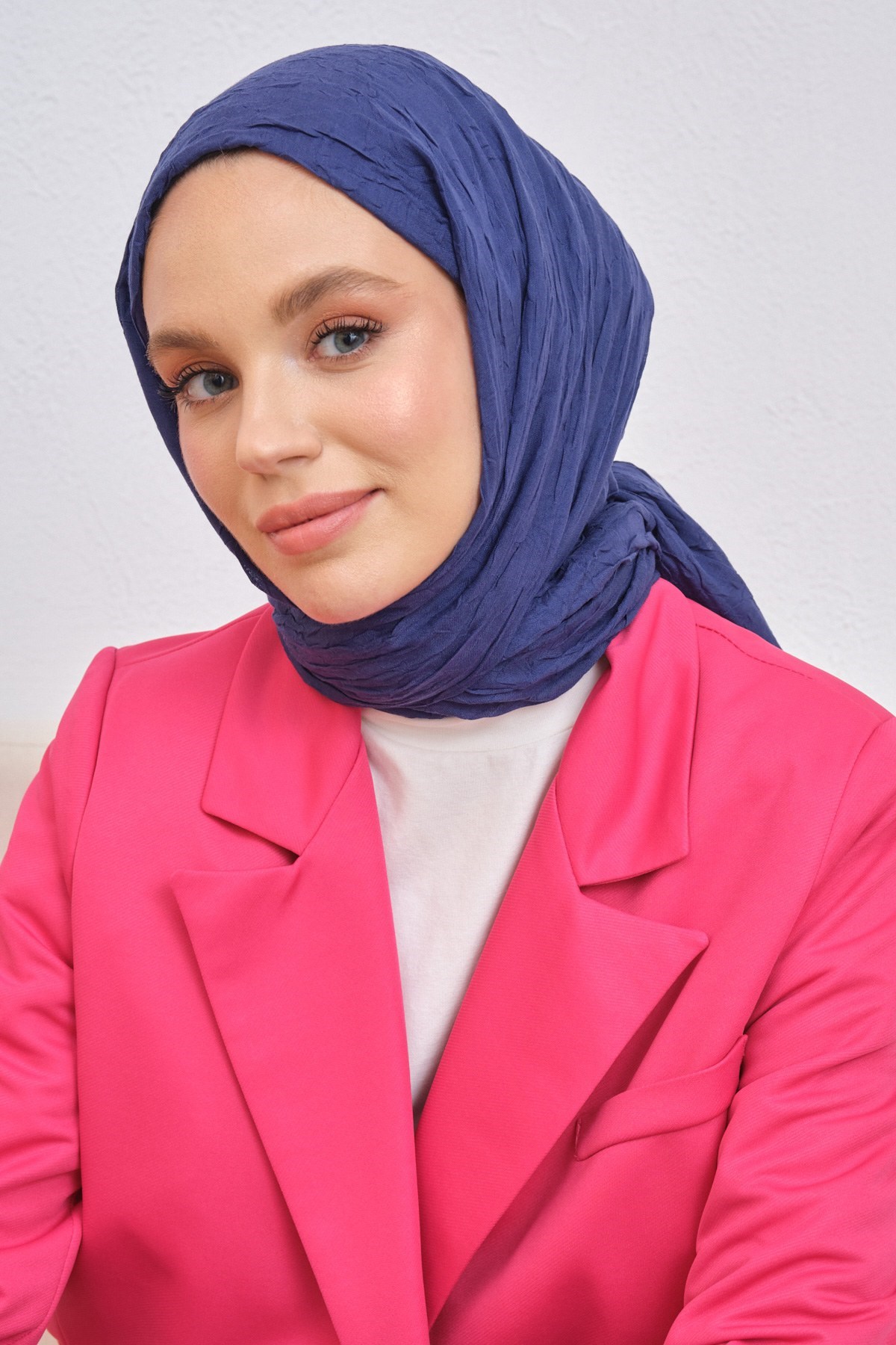 Viskon Kraş Şal Lacivertvskkra0014Şalland