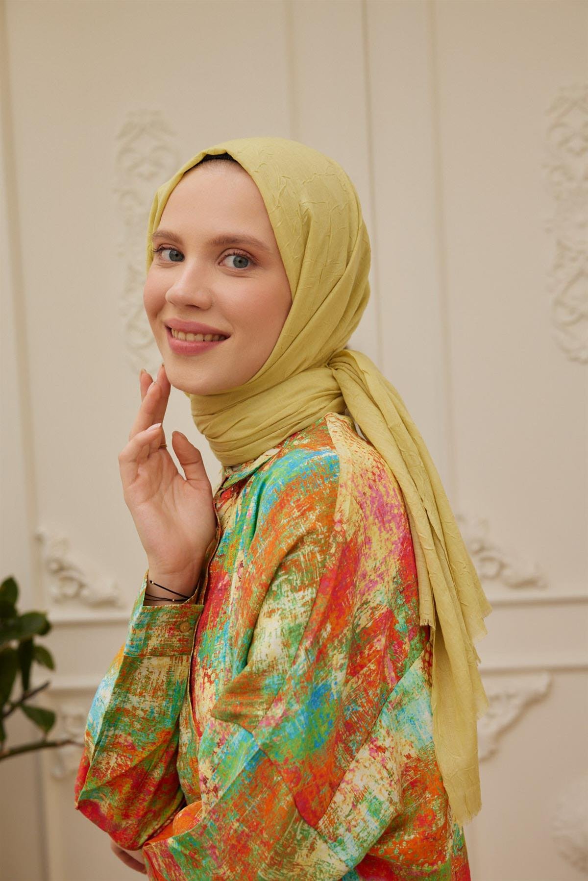 Viskon Kraş Şal Limevskkra0032Şalland