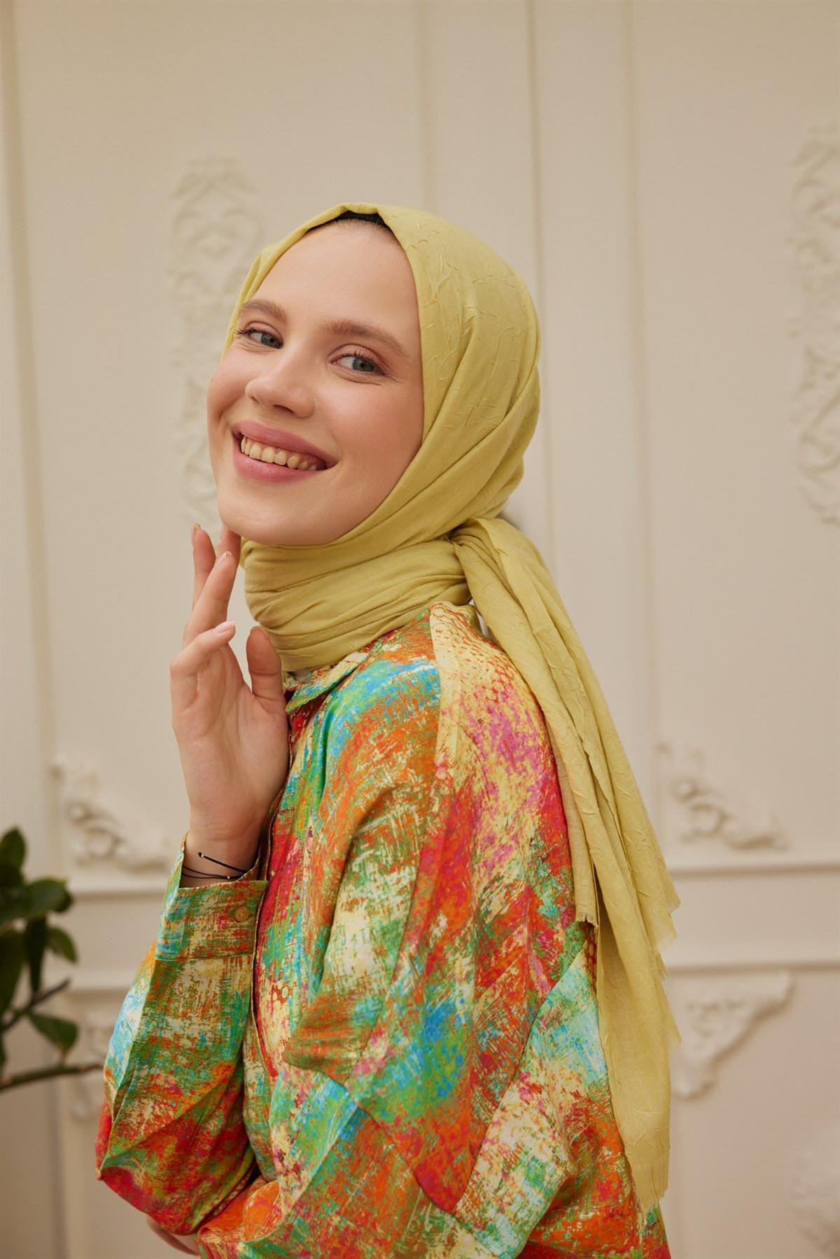 Viskon Kraş Şal Limevskkra0032Şalland