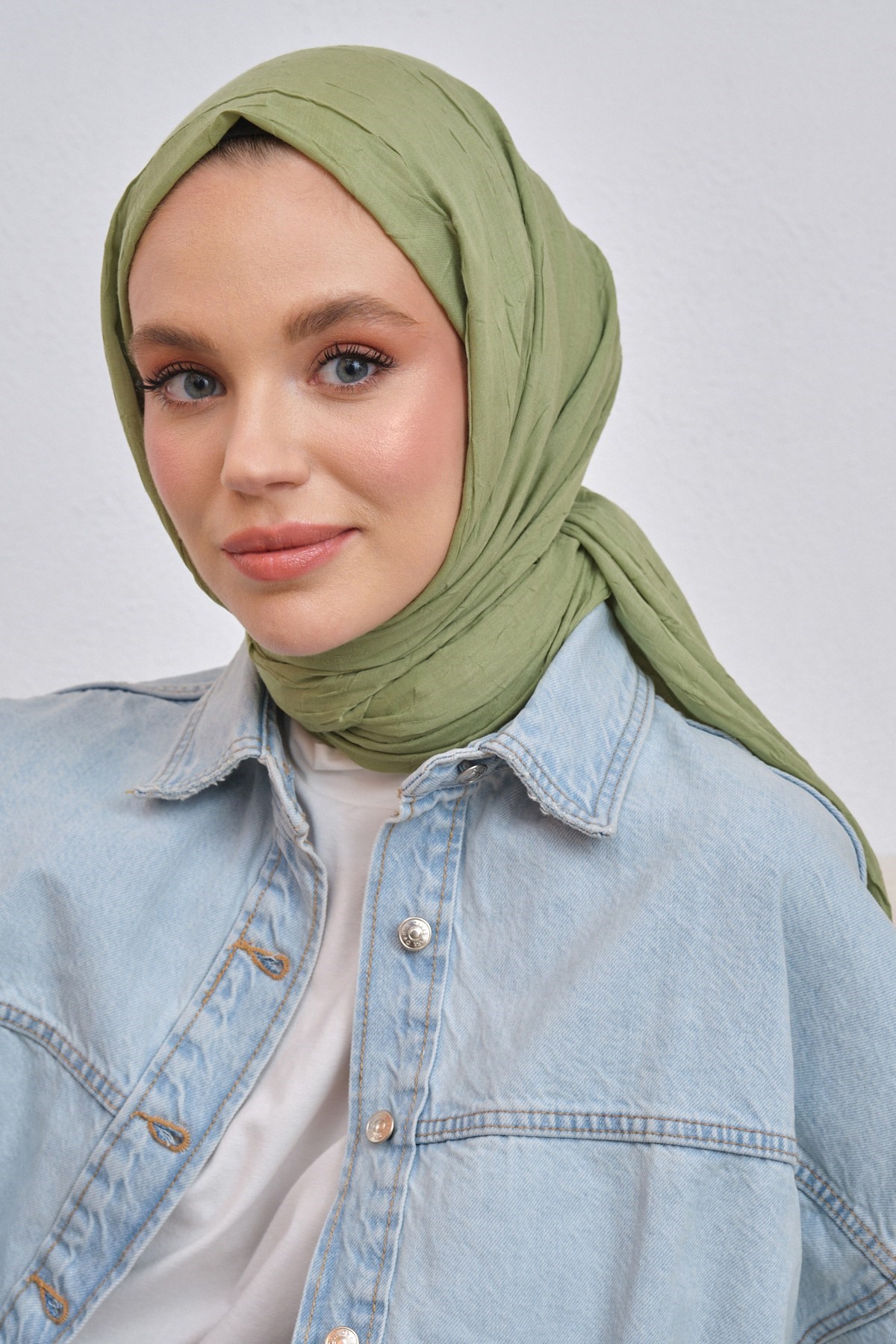 Viskon Kraş Şal Nane Yeşilivskkra0002Şalland