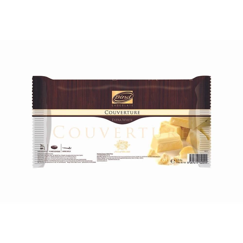 Bind 9121.B Extra Beyaz Kuvertür (%32-38) 2,5 kg