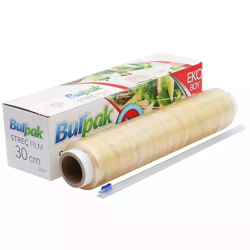 Burpak Streç Film 30 cm Kayar Bıçaklı 400'lü (Alt. )