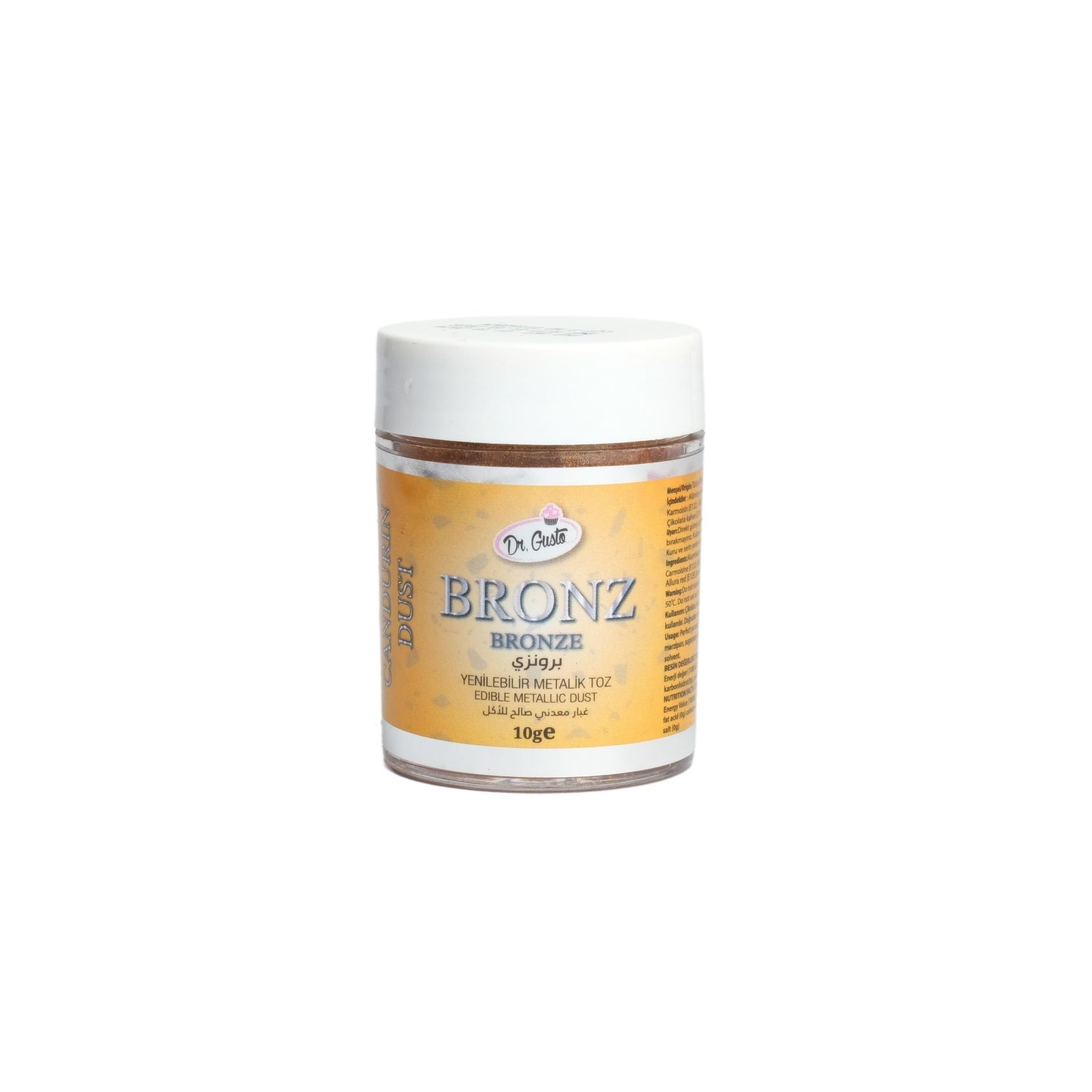 Dr.Gusto Yenilebilir Metalik Bronz Toz Boya 10 gr