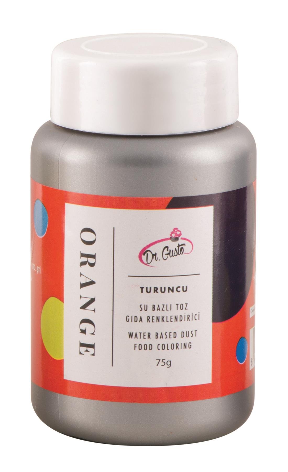 Dr.Gusto Su Bazlı Turuncu Toz Boya 75 gr