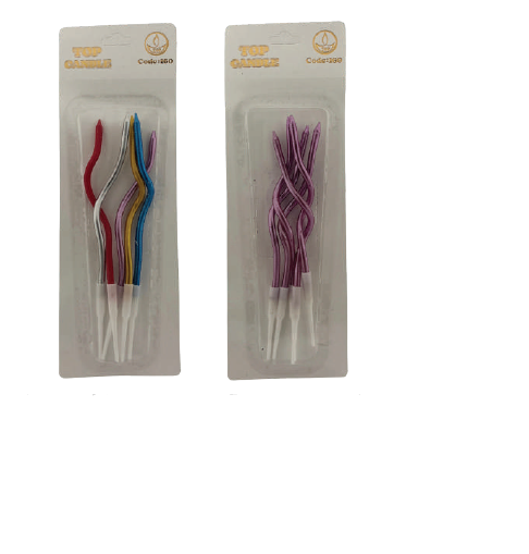 Dr.Gusto Renkli Burgulu 5'li Mum 11 cm Kod:160